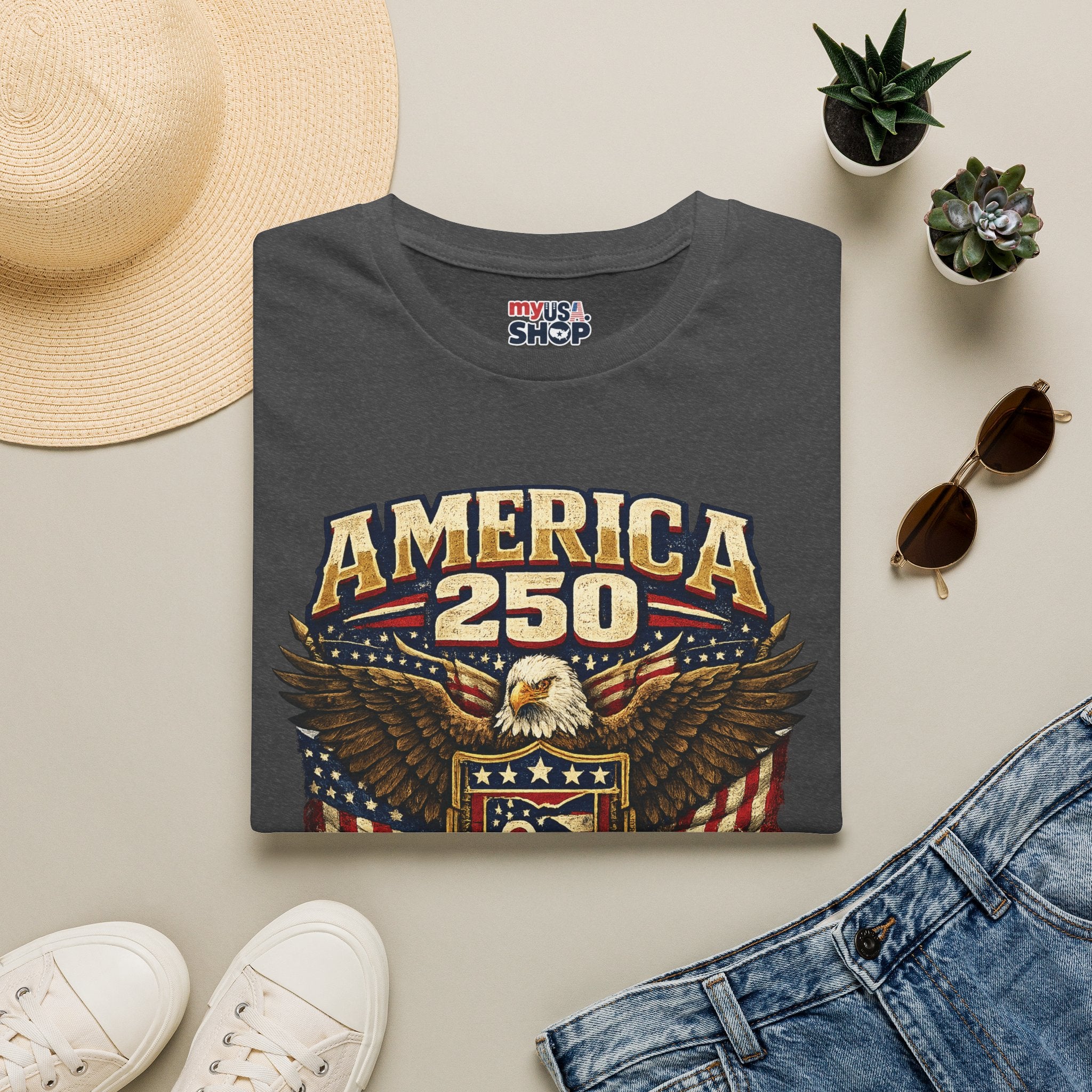 America 250 Ohio Eagle T-Shirt —1776–2026 Patriotic Tee