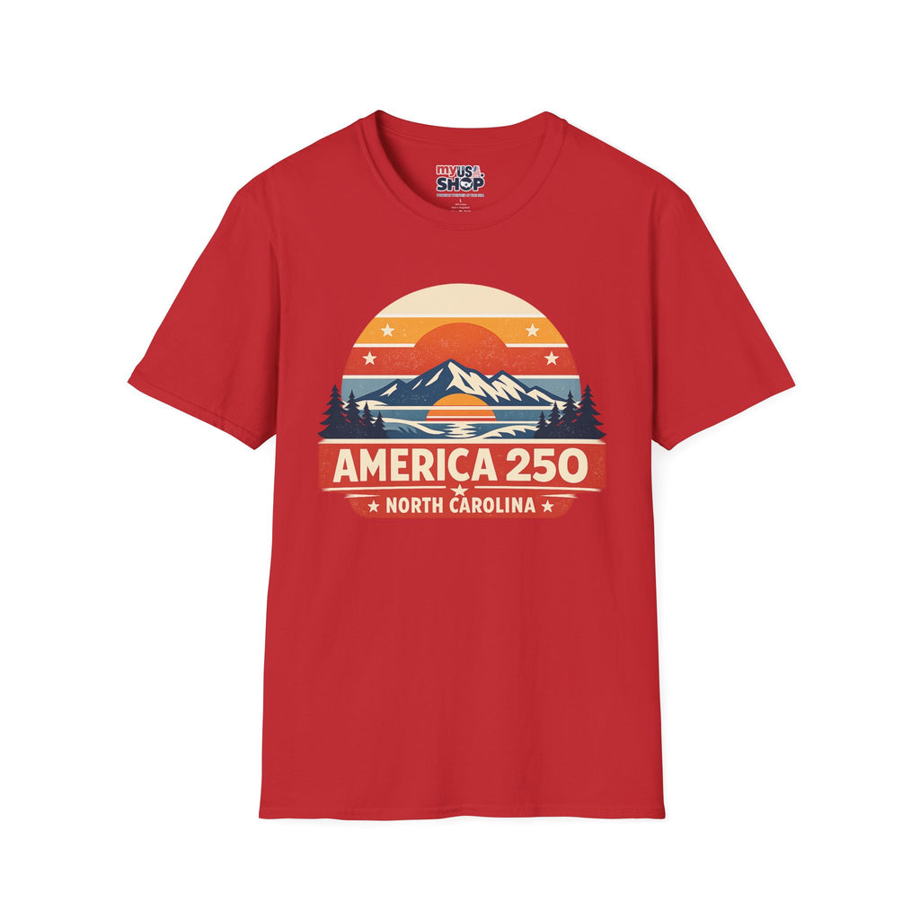 America 250 North Carolina - Mountain Sunset T-Shirt