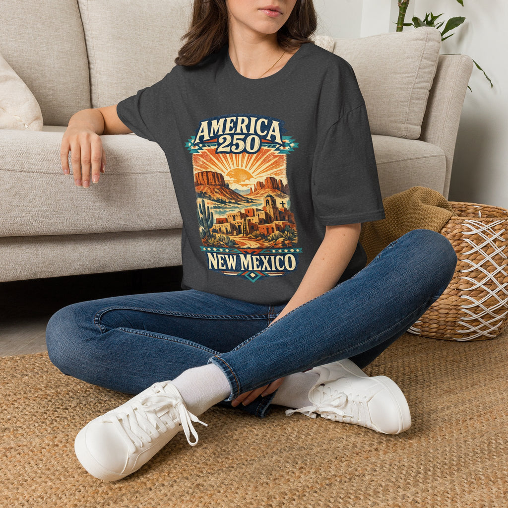 America 250 x New Mexico — Vintage Desert Sunset