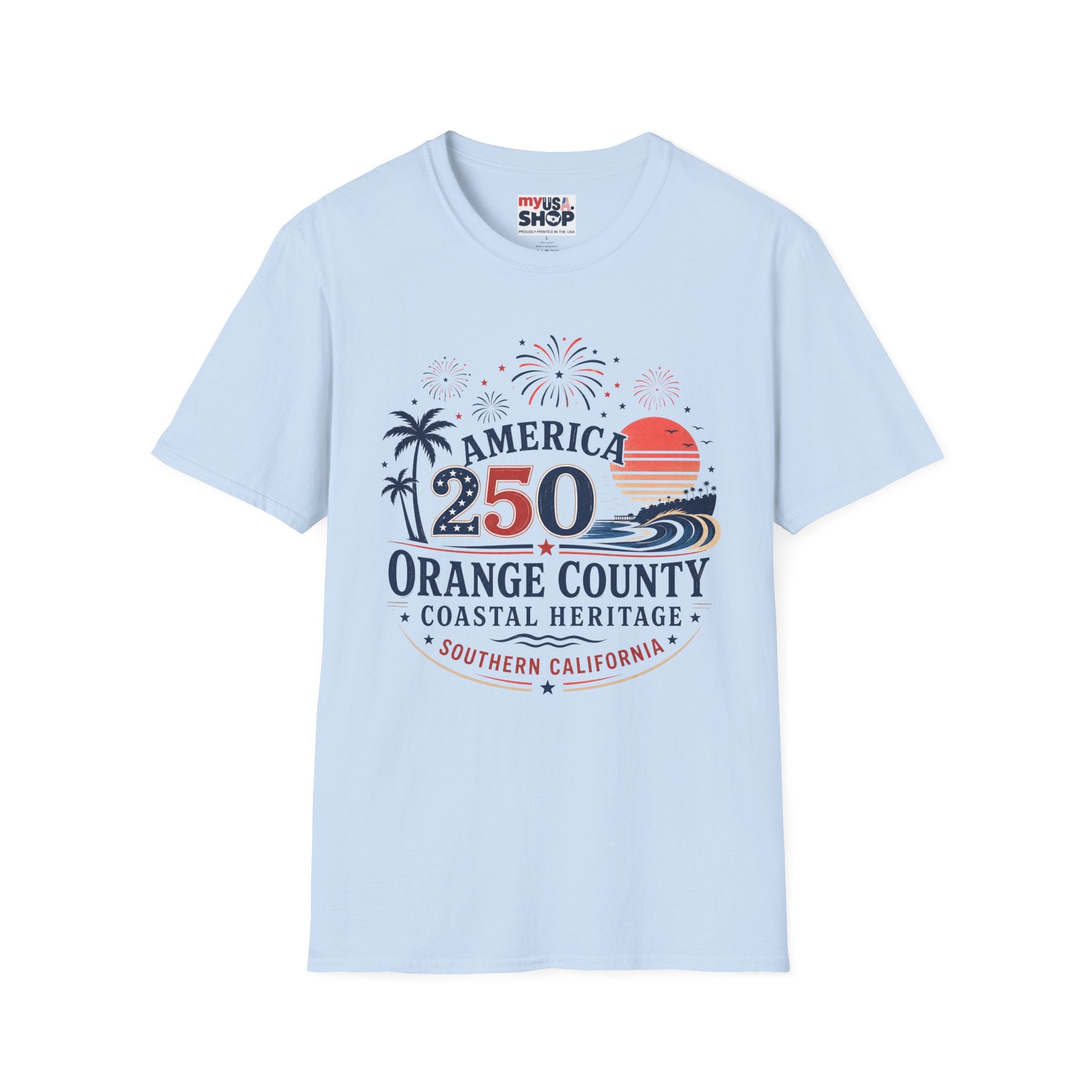 America 250 Orange County California Coastal Heritage T-Shirt