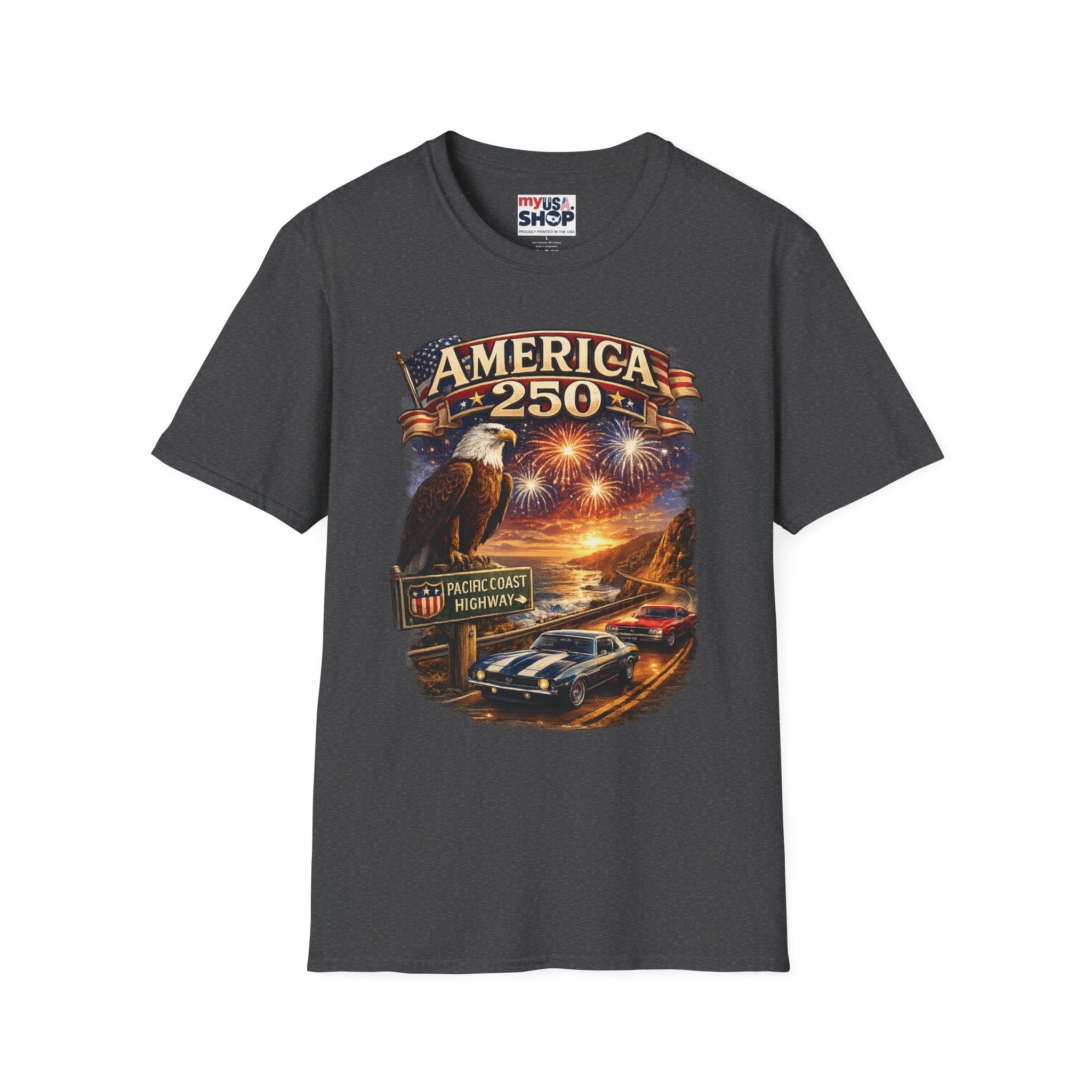 America 250 Eagle Fireworks T-Shirt