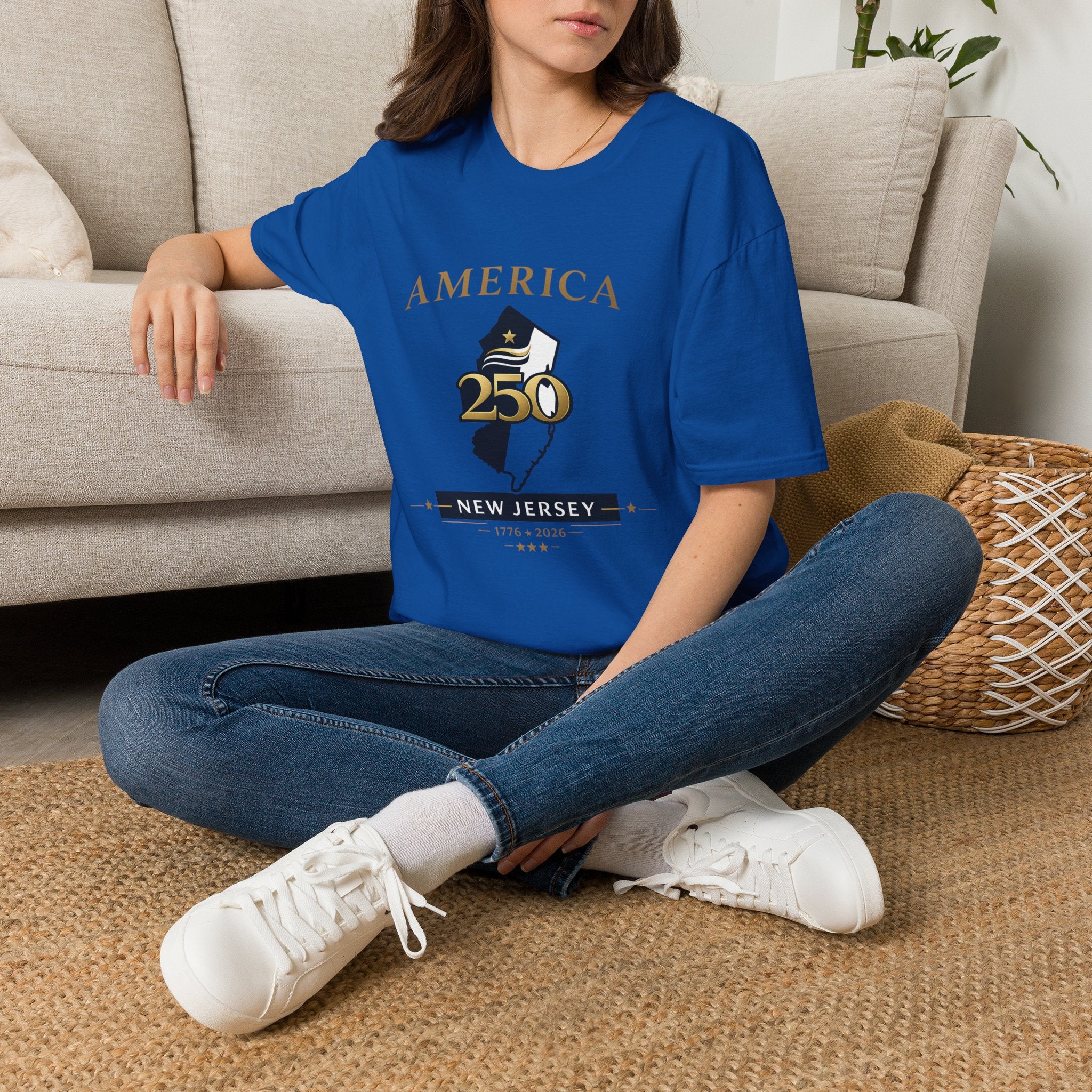 America 250 x New Jersey— Golden Map