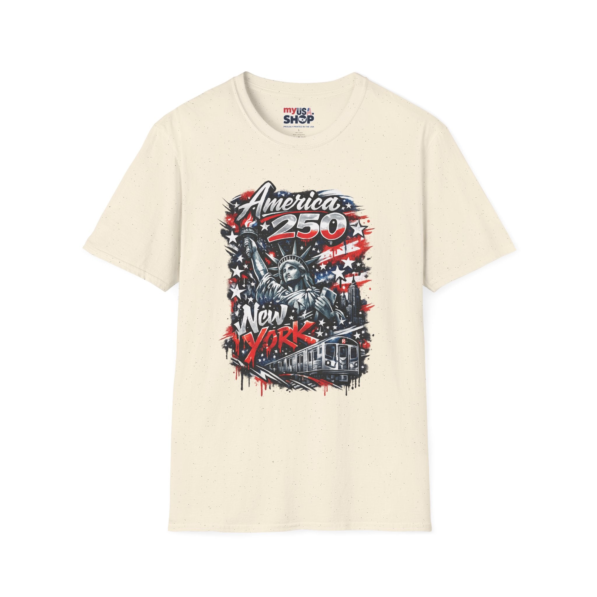 America 250 Statue of Liberty T-Shirt — Patriotic New York 250th Anniversary Tee
