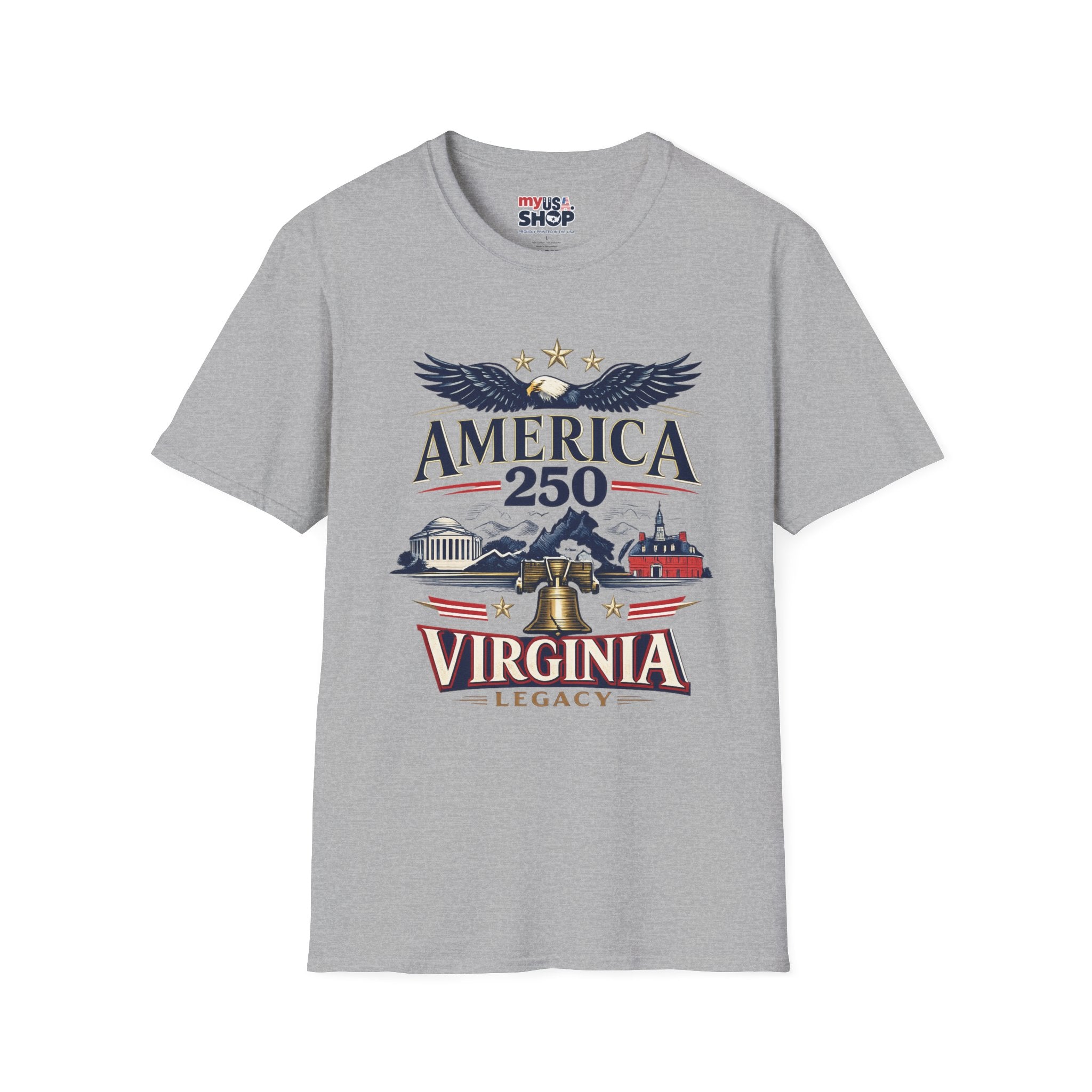 America 250 T‑Shirt – Virginia Legacy Patriotic Anniversary Tee