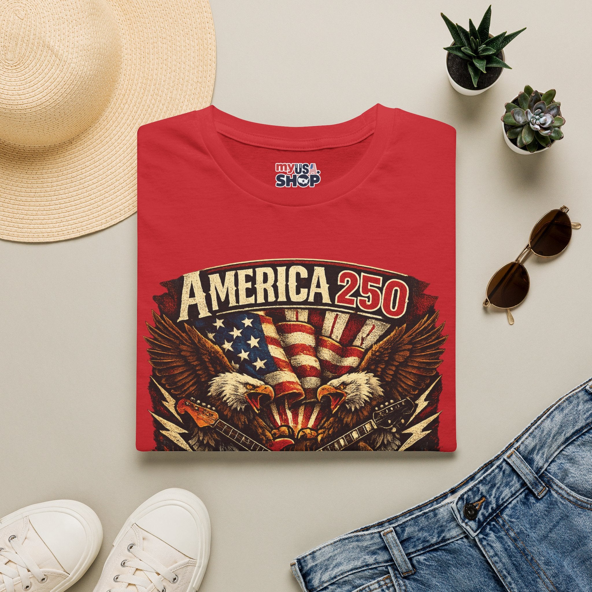 America 250 Tennessee Shirt — Tennessee Strong Patriotic Music Graphic Tee
