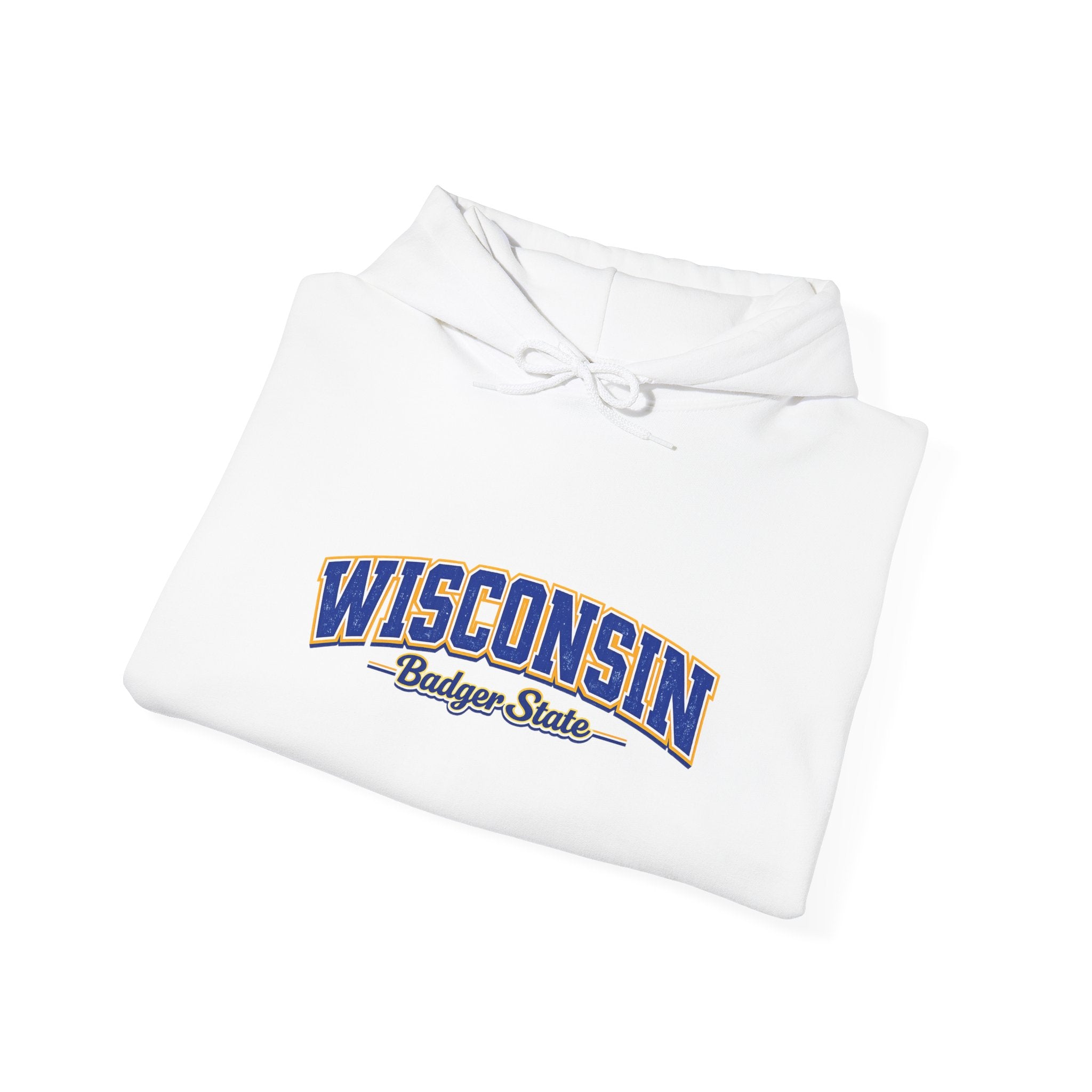 Wisconsin Badger State Heavy Blend Hooded Sweatshirt