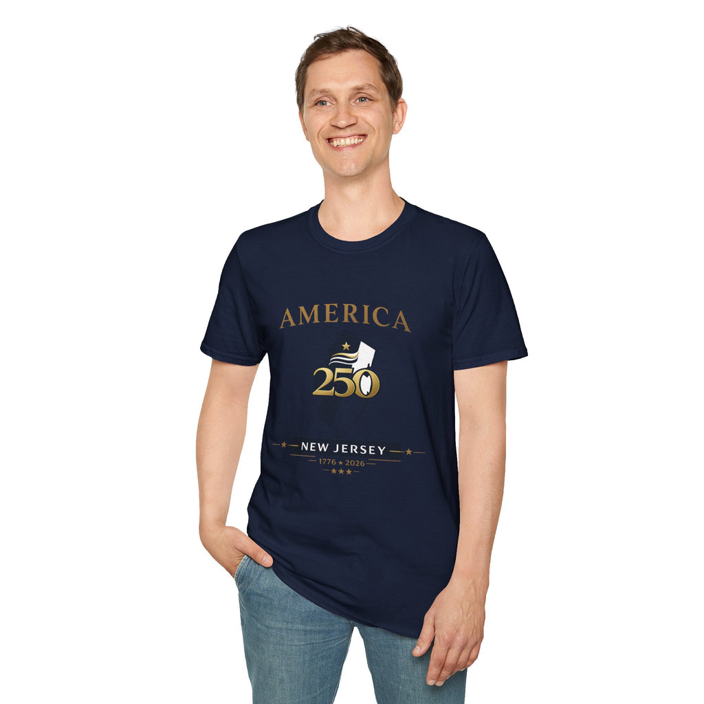 America 250 x New Jersey— Golden Map