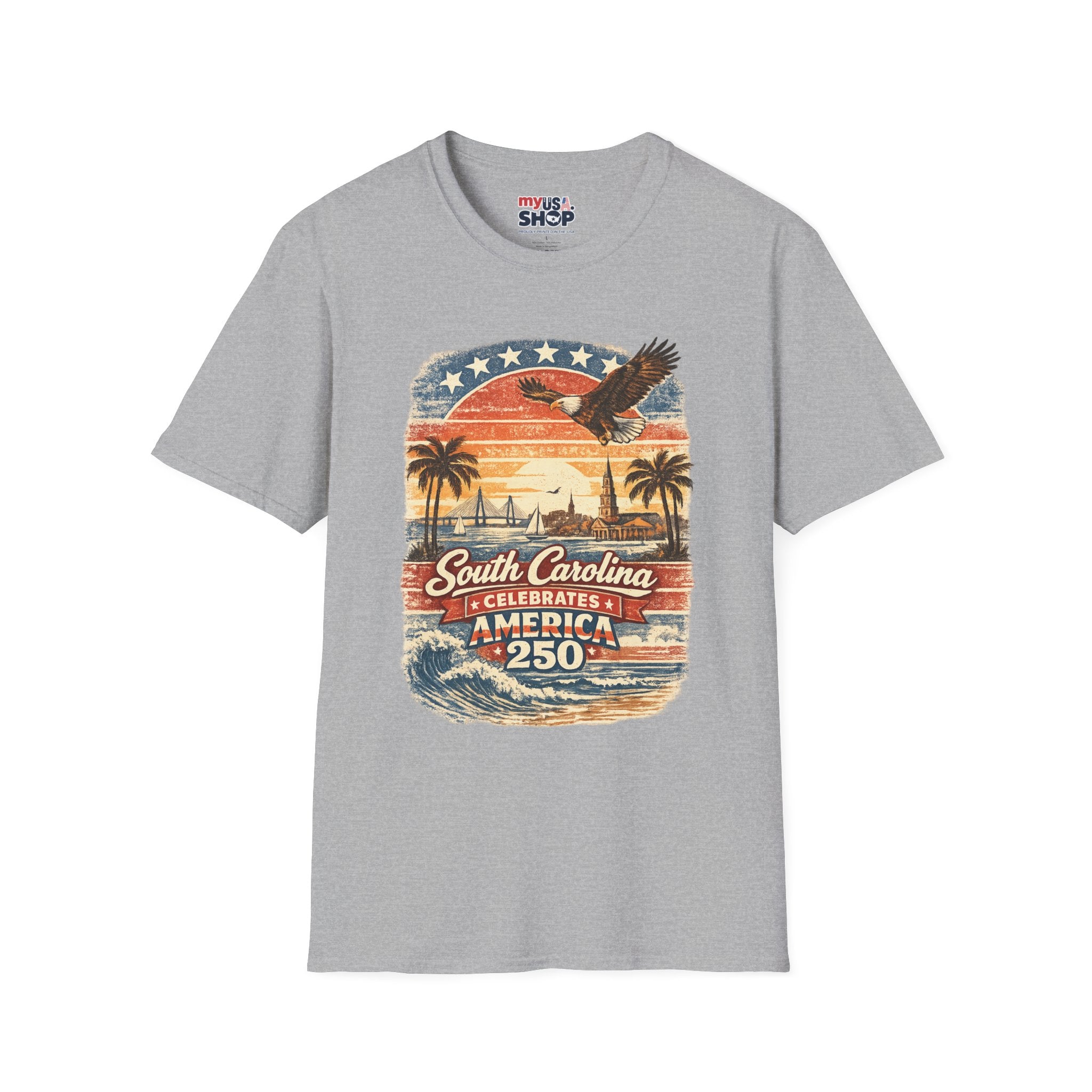 South Carolina Vintage Eagle T-Shirt — America Celebrates 250 Retro Tee