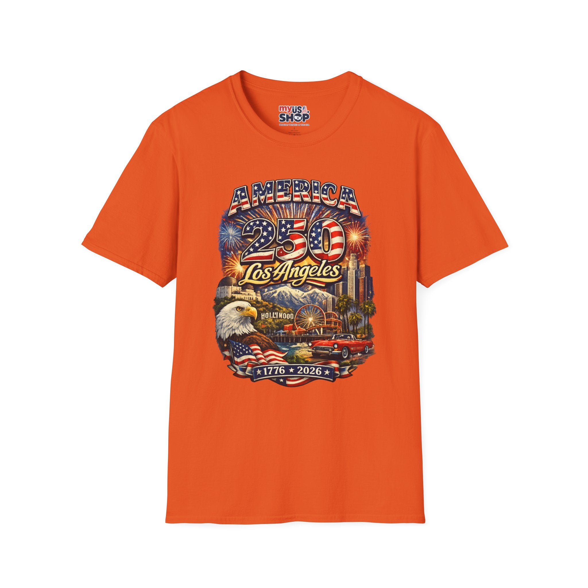 America 250 Los Angeles Hollywood Santa Monica Griffith Eagle 1776 2026 California Tee