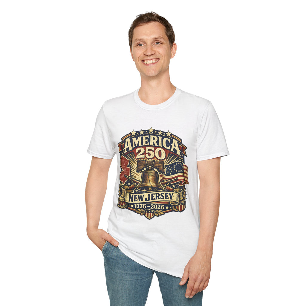 America 250 New Jersey Bicentennial Liberty Bell Tee