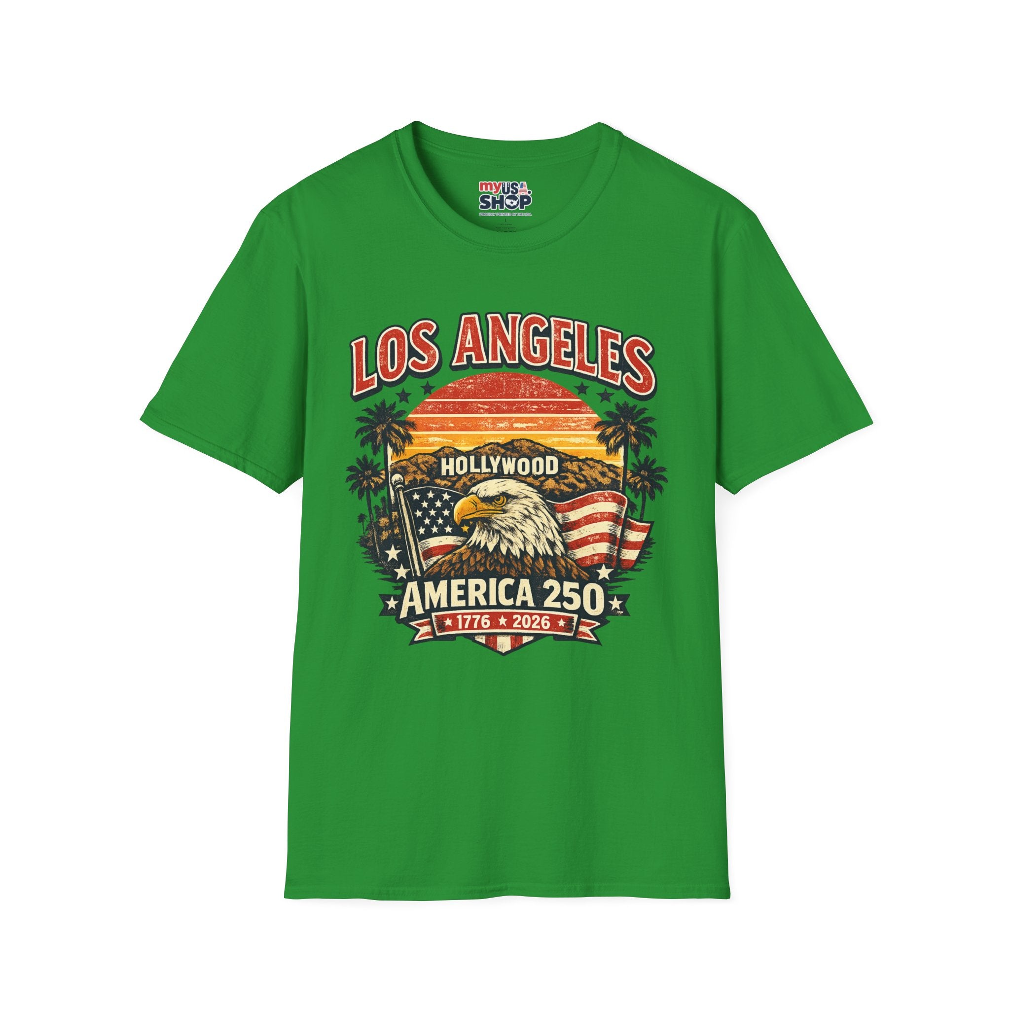 America 250 Vintage Los Angeles Freedom Celebration California Tee