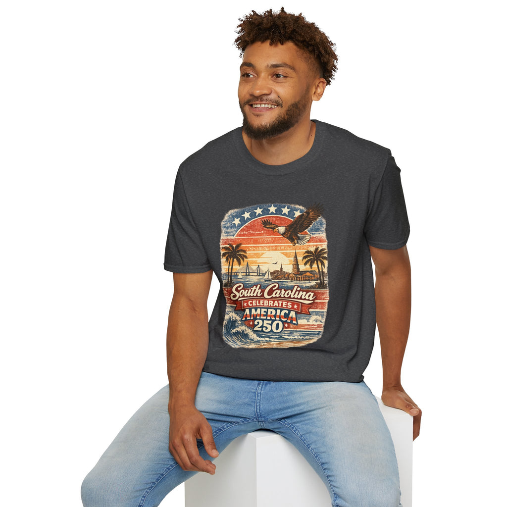 South Carolina Vintage Eagle T-Shirt — America Celebrates 250 Retro Tee