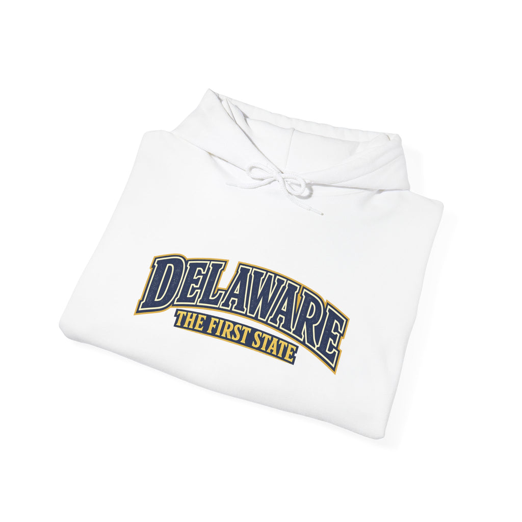 Delaware The First State Heavy Blend Hooded Sweatshirt