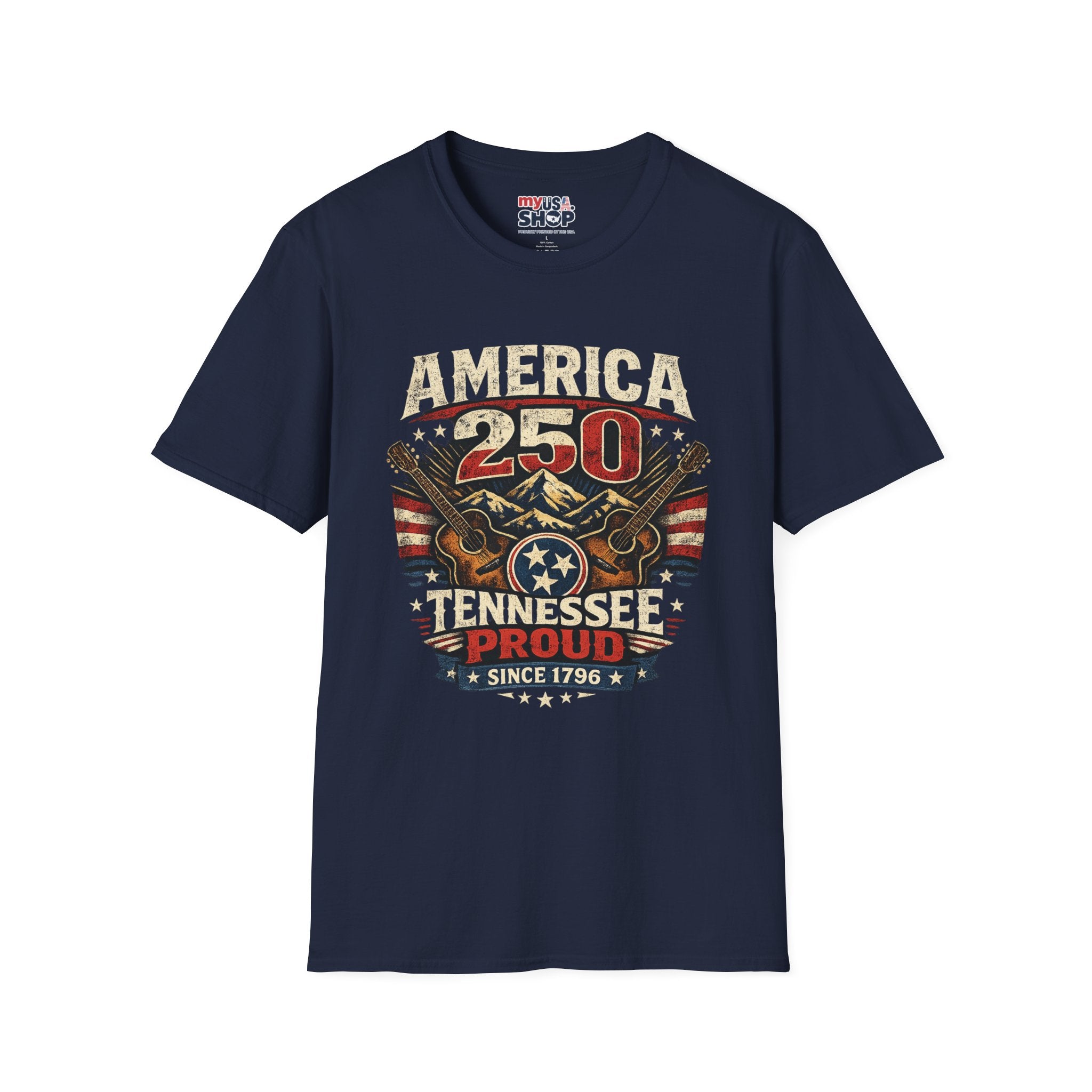 America 250 Tennessee T-Shirt — Tennessee Proud Since 1796 Graphic Tee