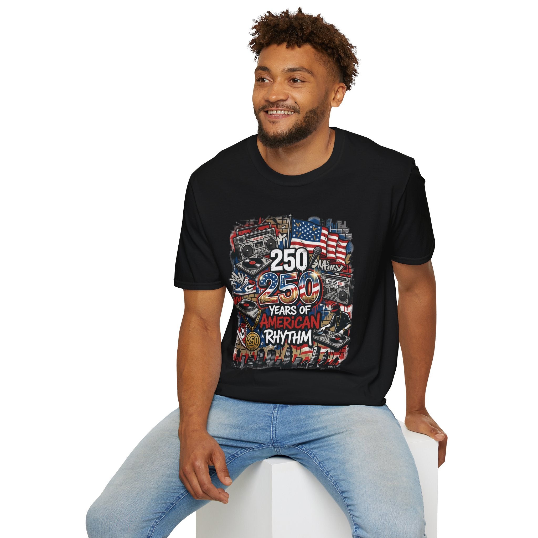 250 Years of American Rhythm T-Shirt America 250 Pop Culture