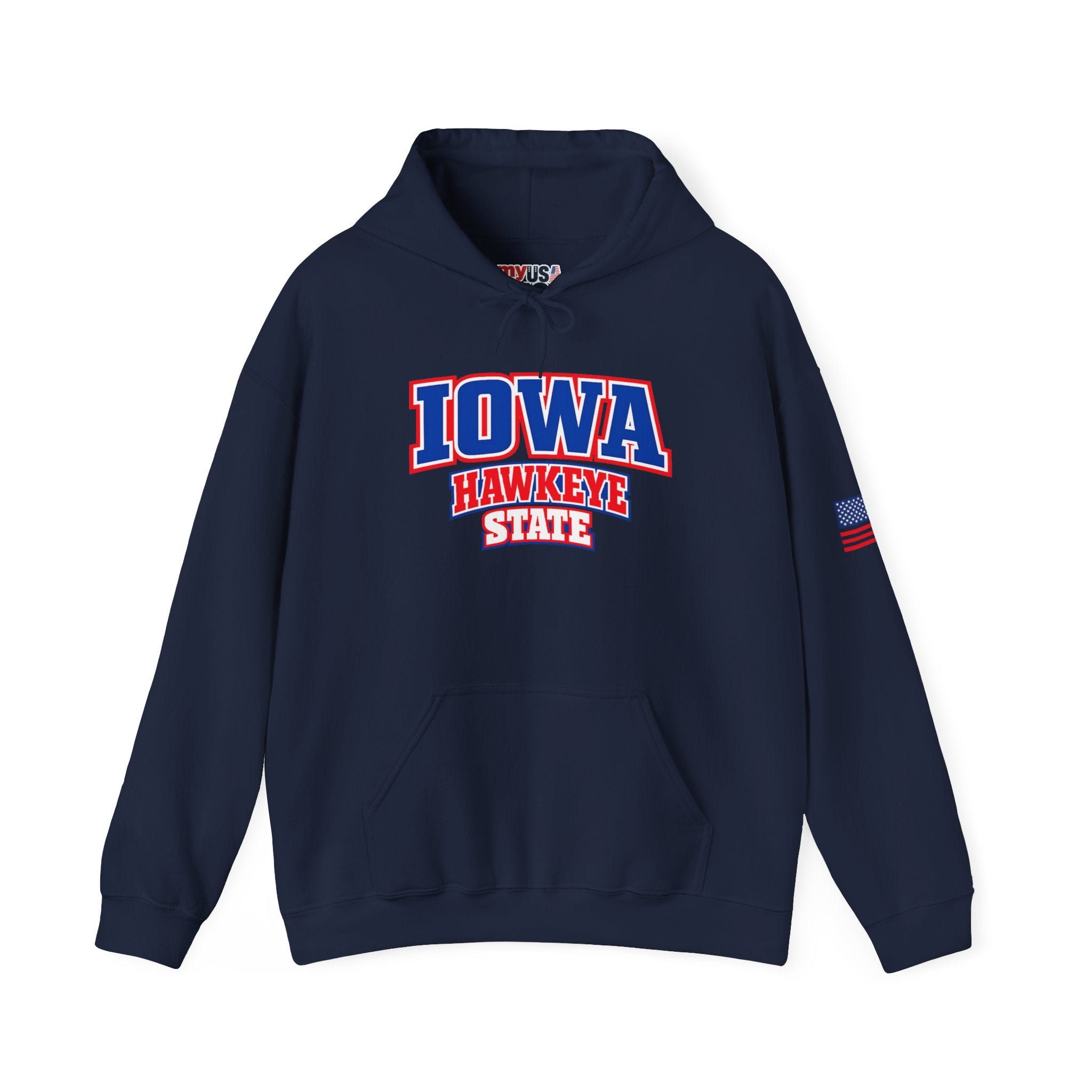 Iowa Hawkeye State Heavy Blend Hooded Sweatshirt
