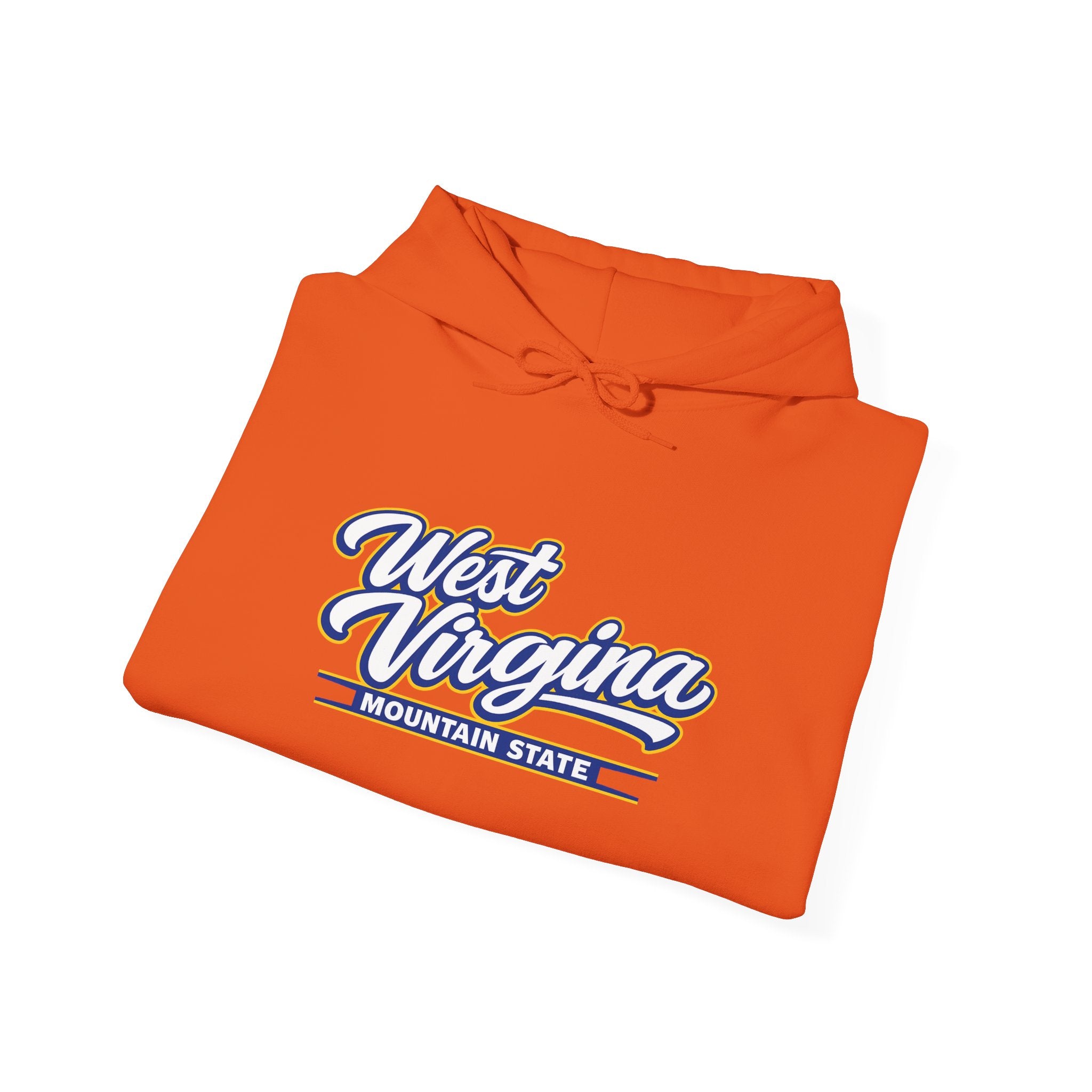 West Virginia Mountain State Heavy Blend Hooded Sweatshirt