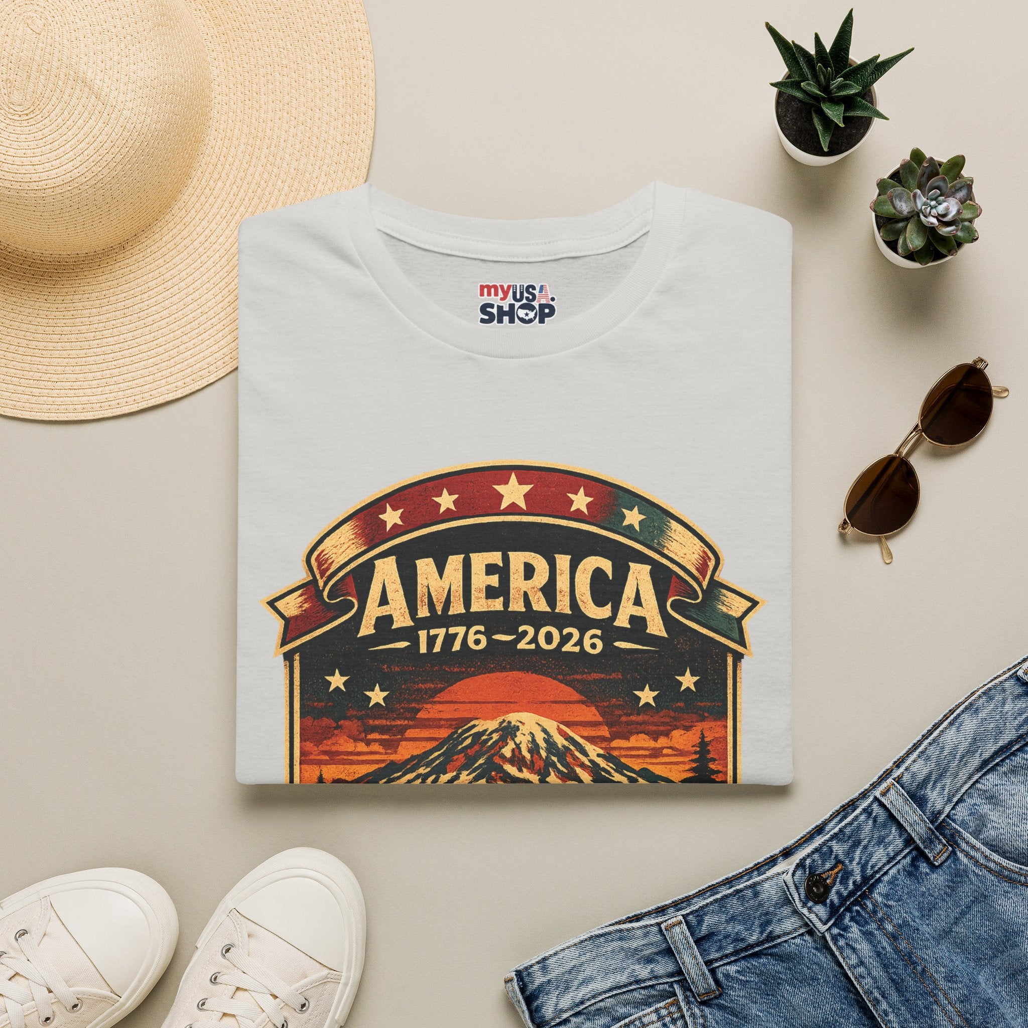America 250 - Washington State Vintage T-Shirt