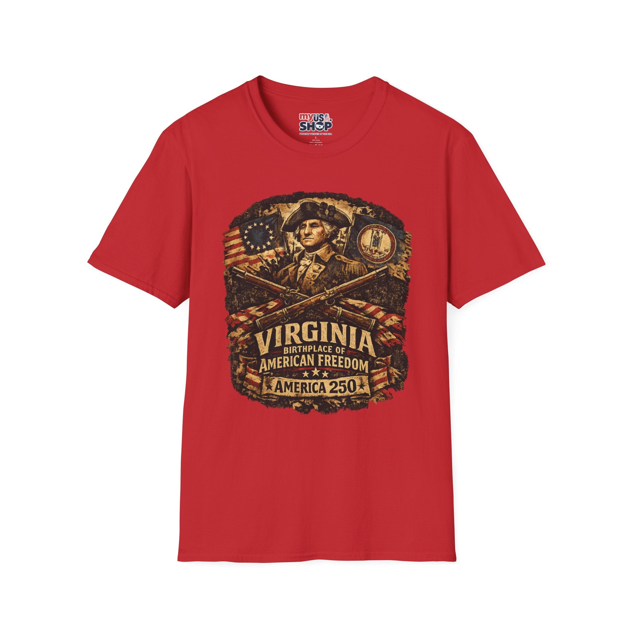 America 250 Virginia- American Freedom Tee Design