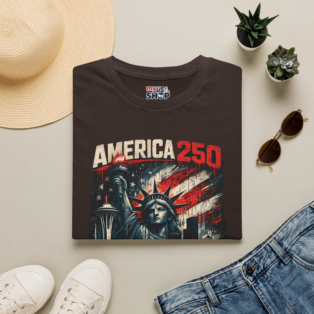 America 250 Statue of Liberty T-Shirt — Washington Strong Patriotic Tee