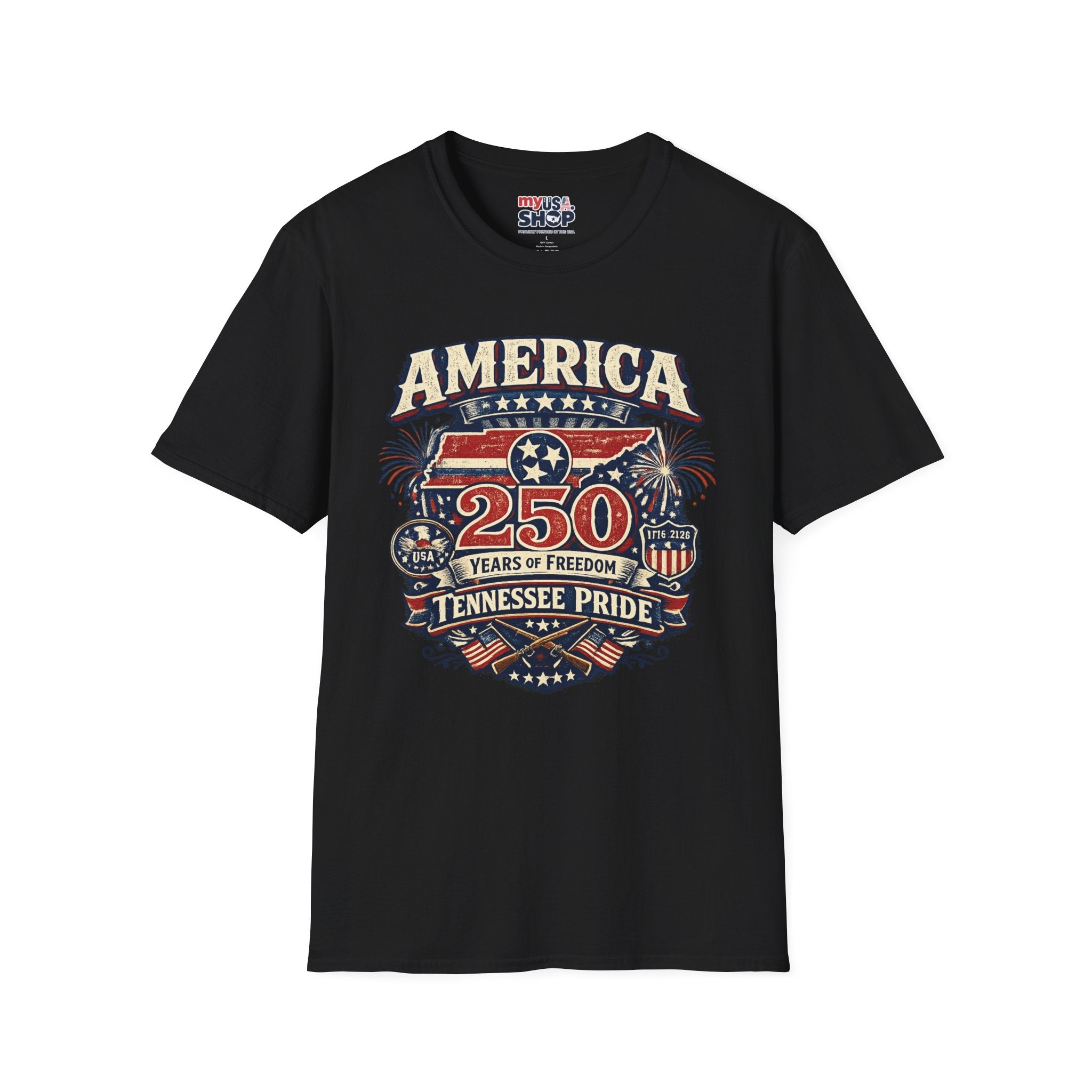 America 250 Tennessee Pride Shirt — 250 Years of Freedom Graphic Tee
