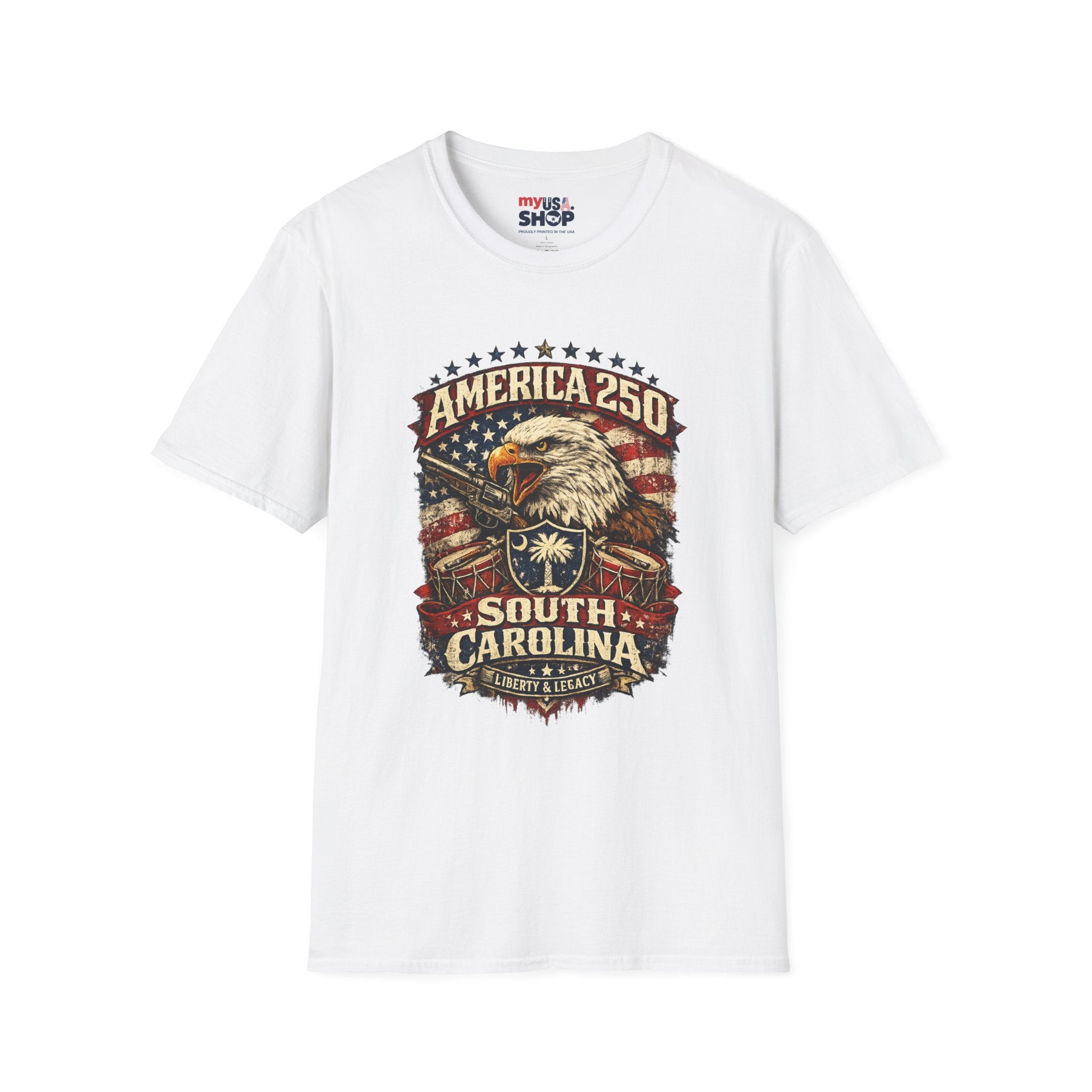 America 250 South Carolina T-Shirt Liberty and Legacy Celebration Tee