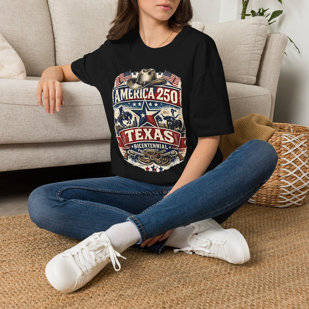 America 250 Texas T-Shirt — Western Heritage Graphic Tee