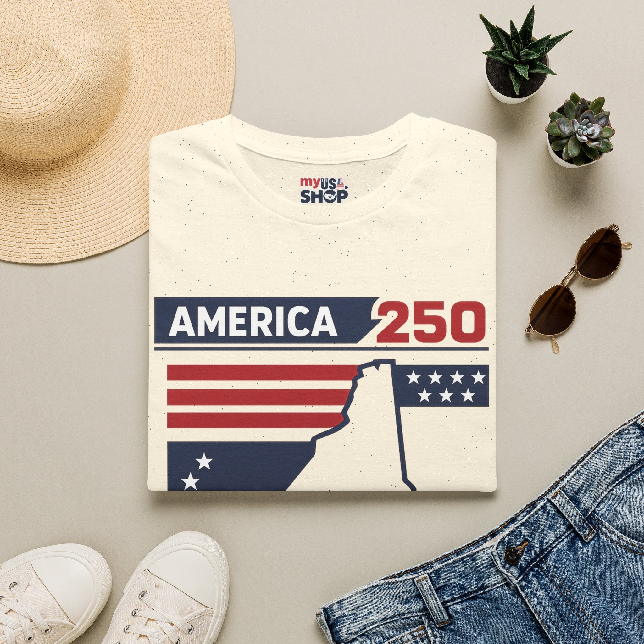 America 250 New Hampshire T-Shirt — 250 Years of Freedom (1776–2026)