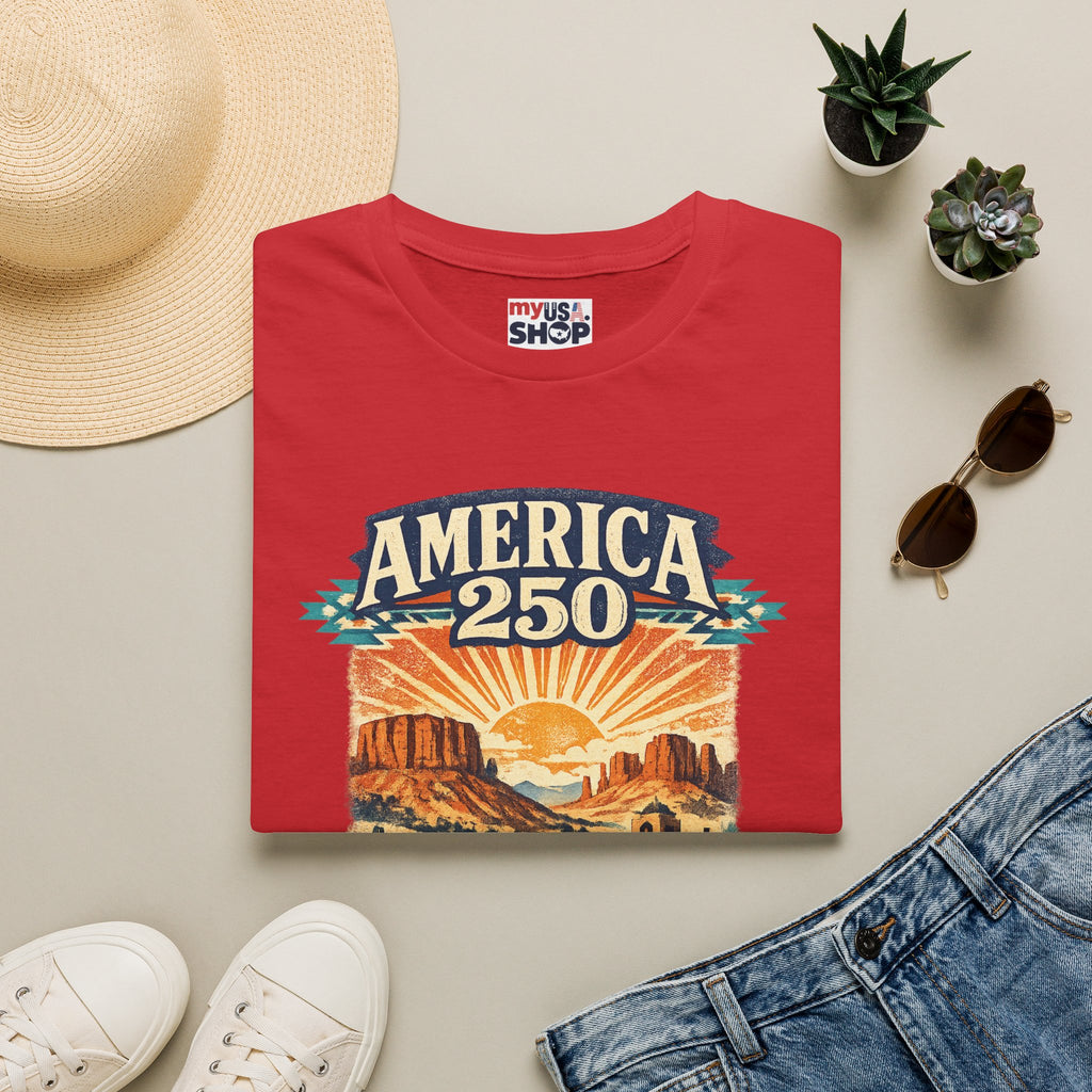 America 250 x New Mexico — Vintage Desert Sunset