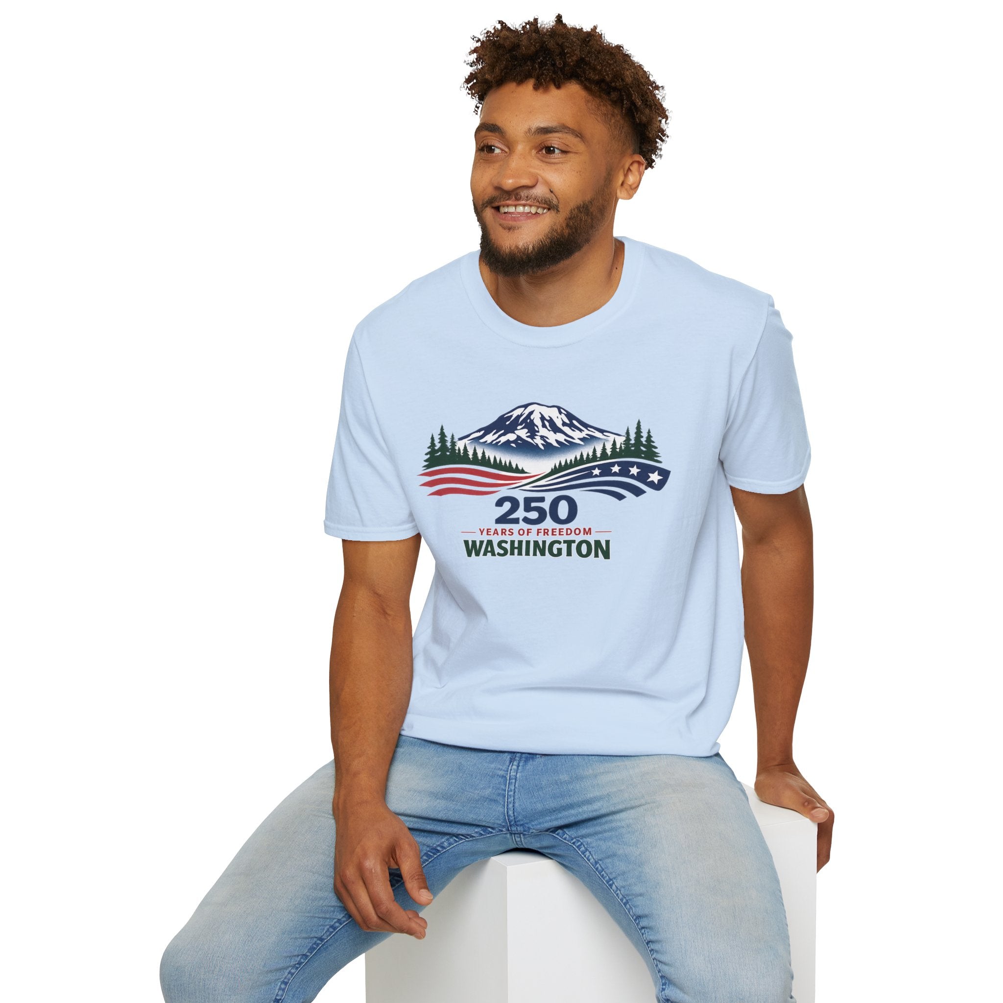 America 250 Washington T-Shirt - Unisex Softstyle T-Shirt