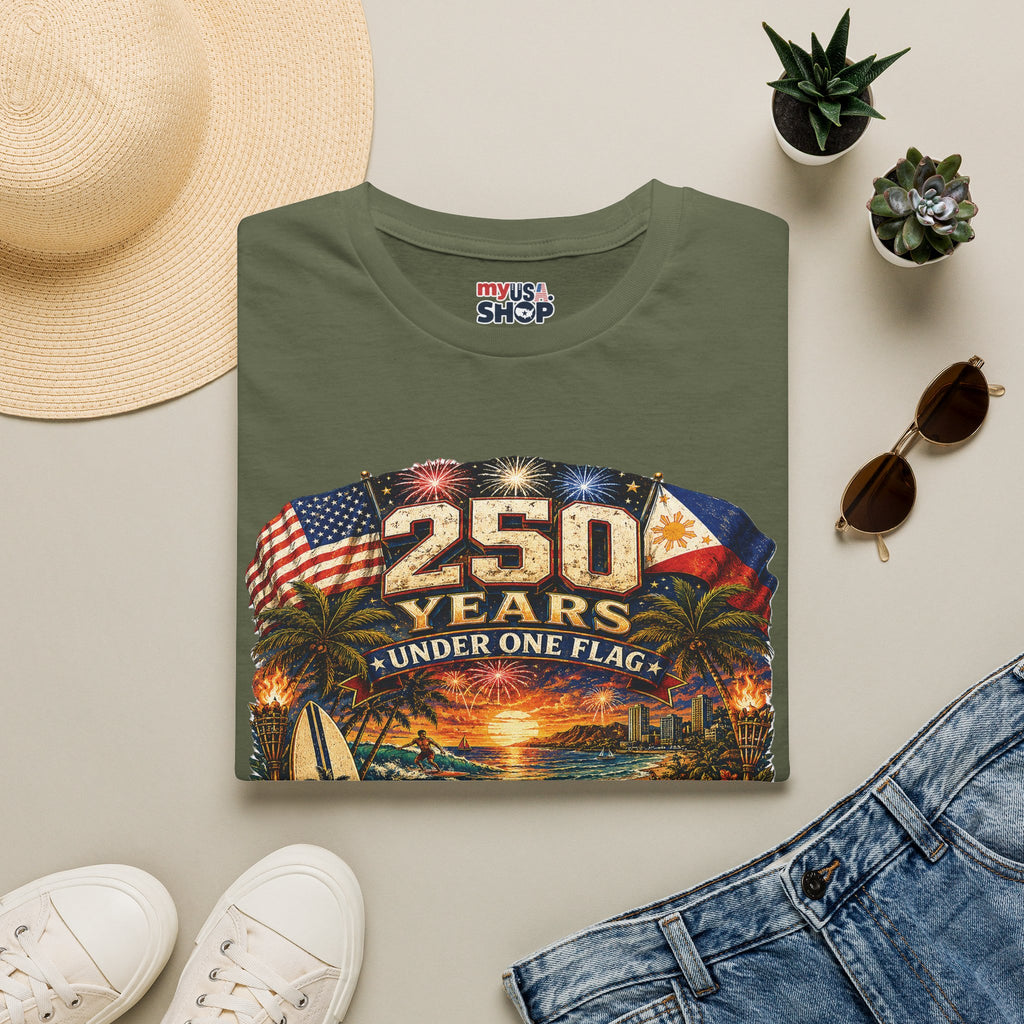 America 250 Years Under One Flag — USA & Philippines Patriotic