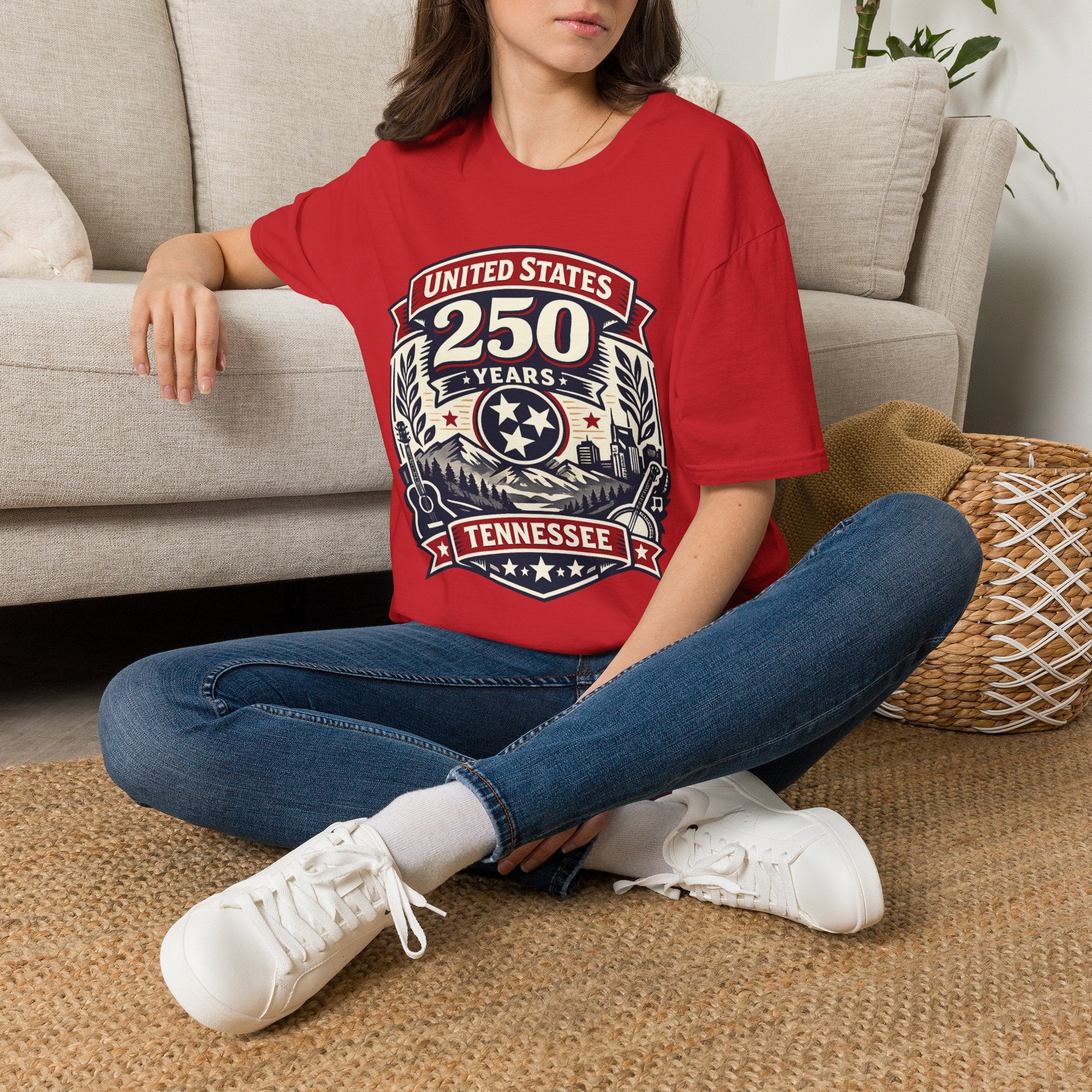 America 250 Tennessee T-Shirt — United States 250 Years Heritage Graphic Tee