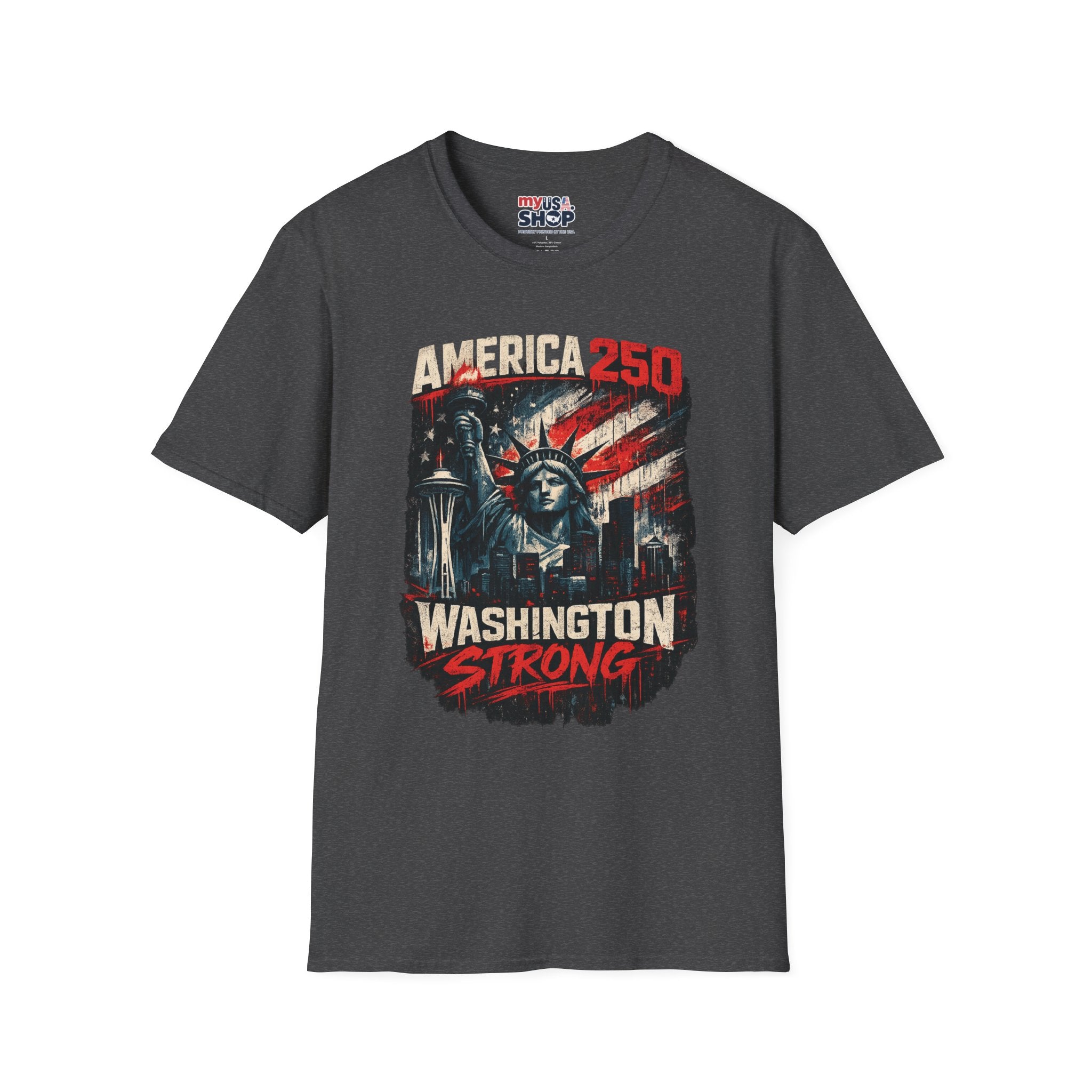America 250 Statue of Liberty T-Shirt — Washington Strong Patriotic Tee