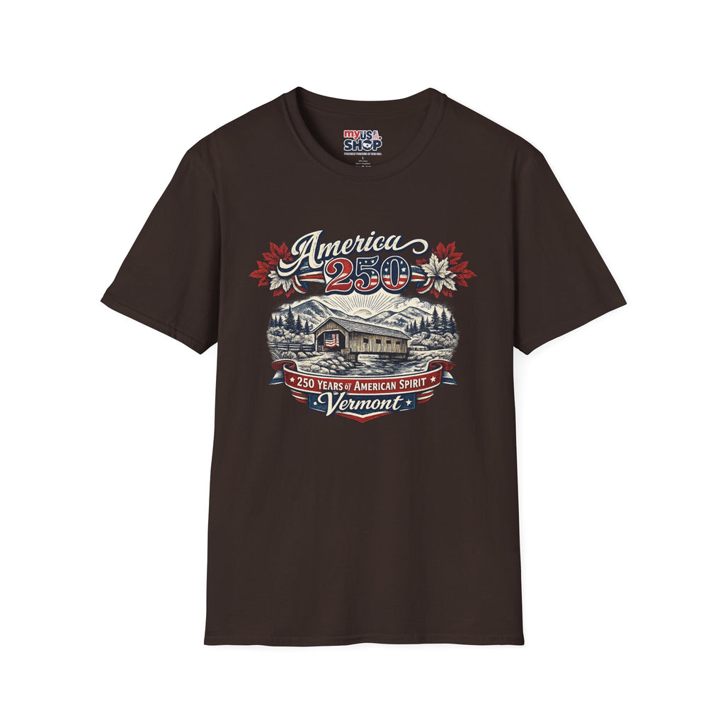 America 250 – Vermont 250 Years of American Spirit Vintage Tee Design