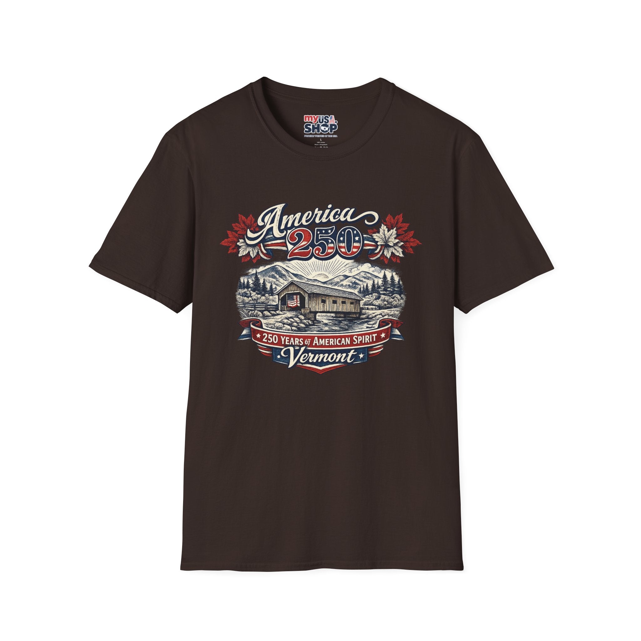 America 250 – Vermont 250 Years of American Spirit Vintage Tee Design