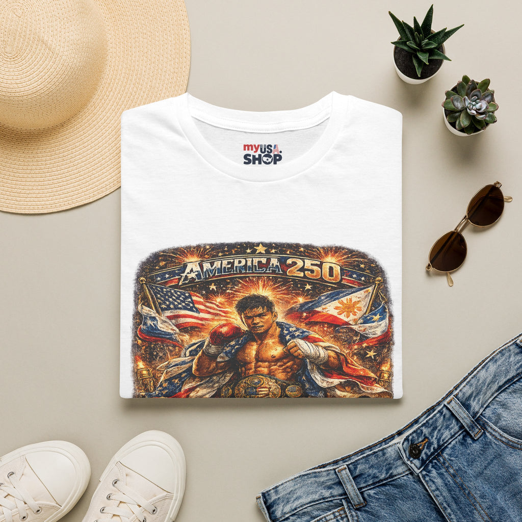 Filipino Pride 'Pinoy Heart' Graphic — America 250 Patriotic Design