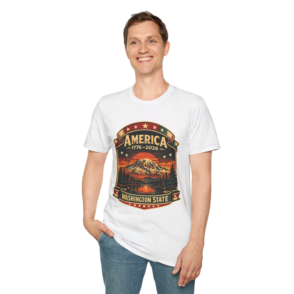 America 250 - Washington State Vintage T-Shirt