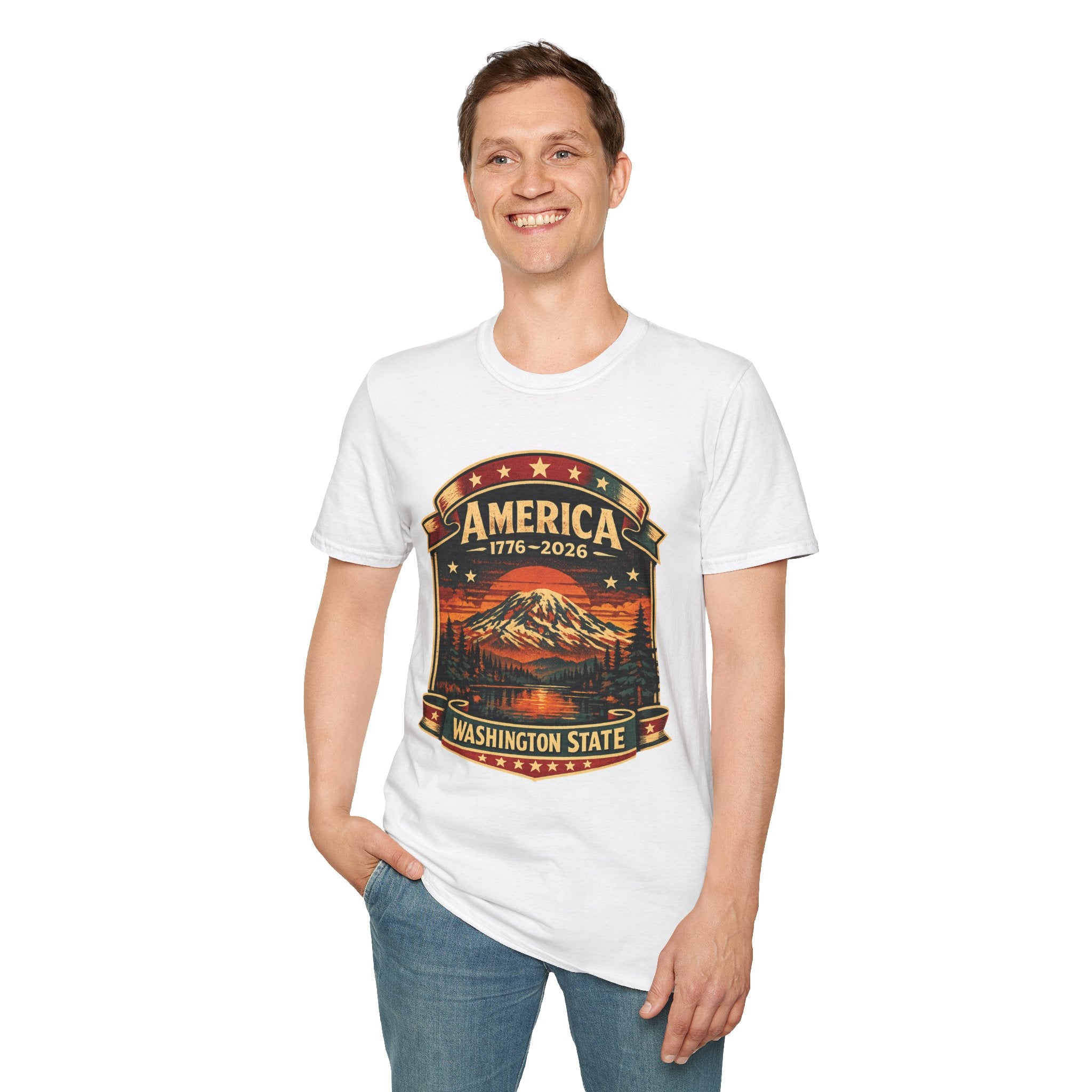 America 250 - Washington State Vintage T-Shirt