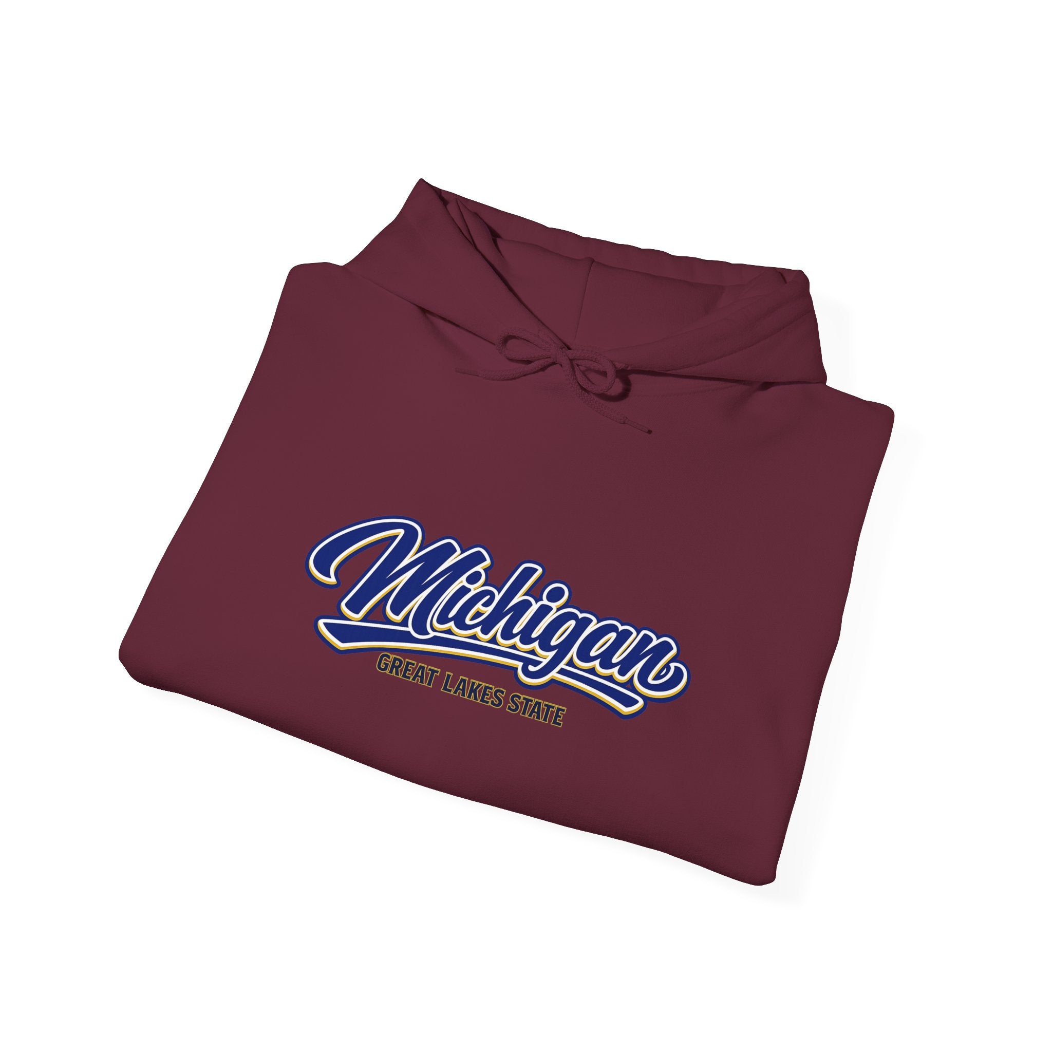 Michigan Great Lakes State Heavy Blend Hooded Sweatshirt