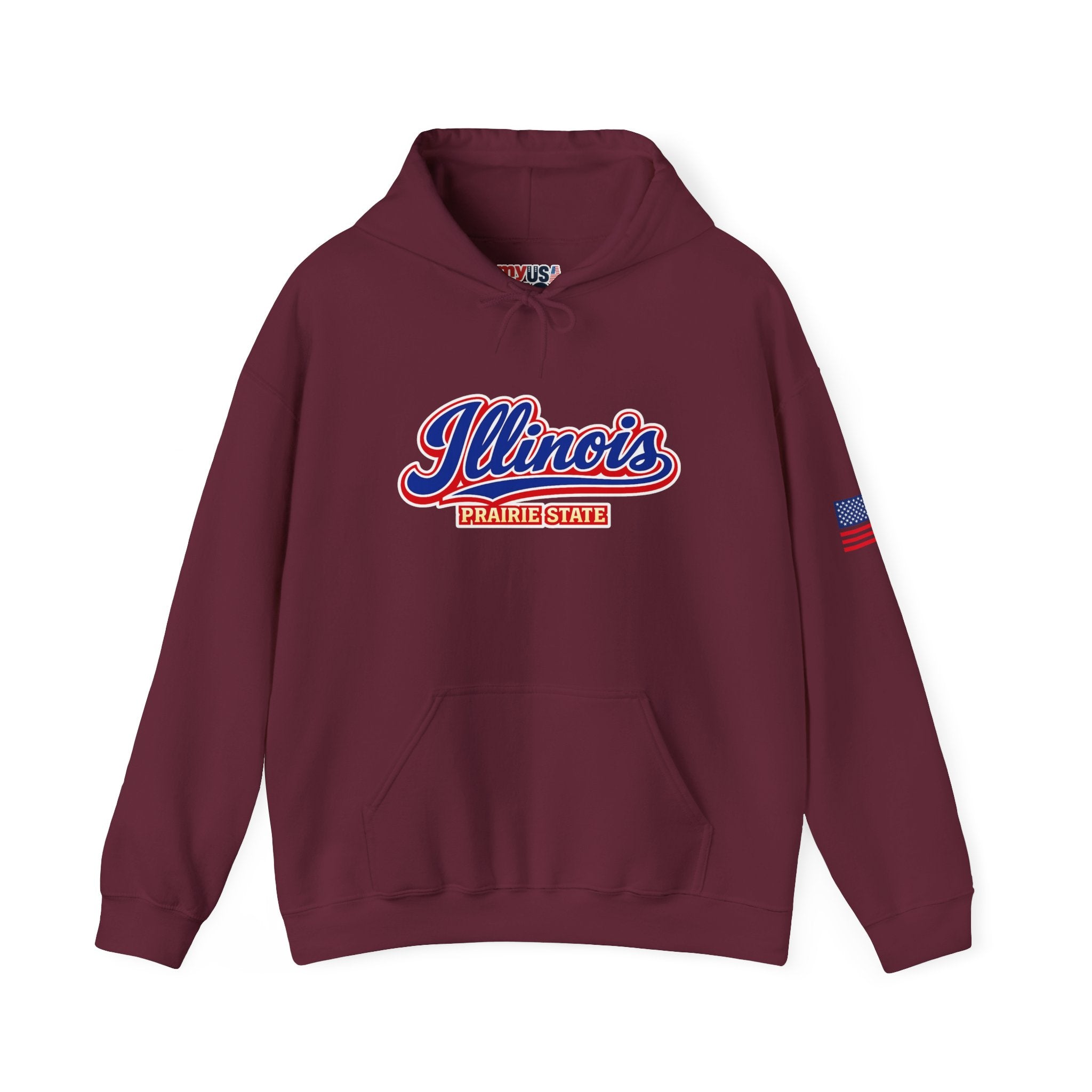 Illinois Prairie State Heavy Blend Hooded Sweatshirt