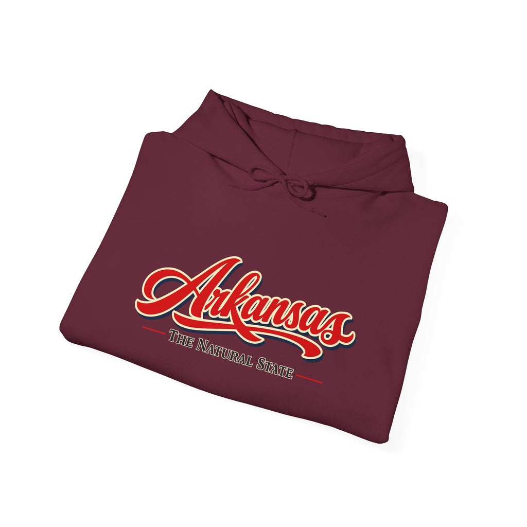 Arkansas The Natural State Heavy Blend Hooded Sweatshirt