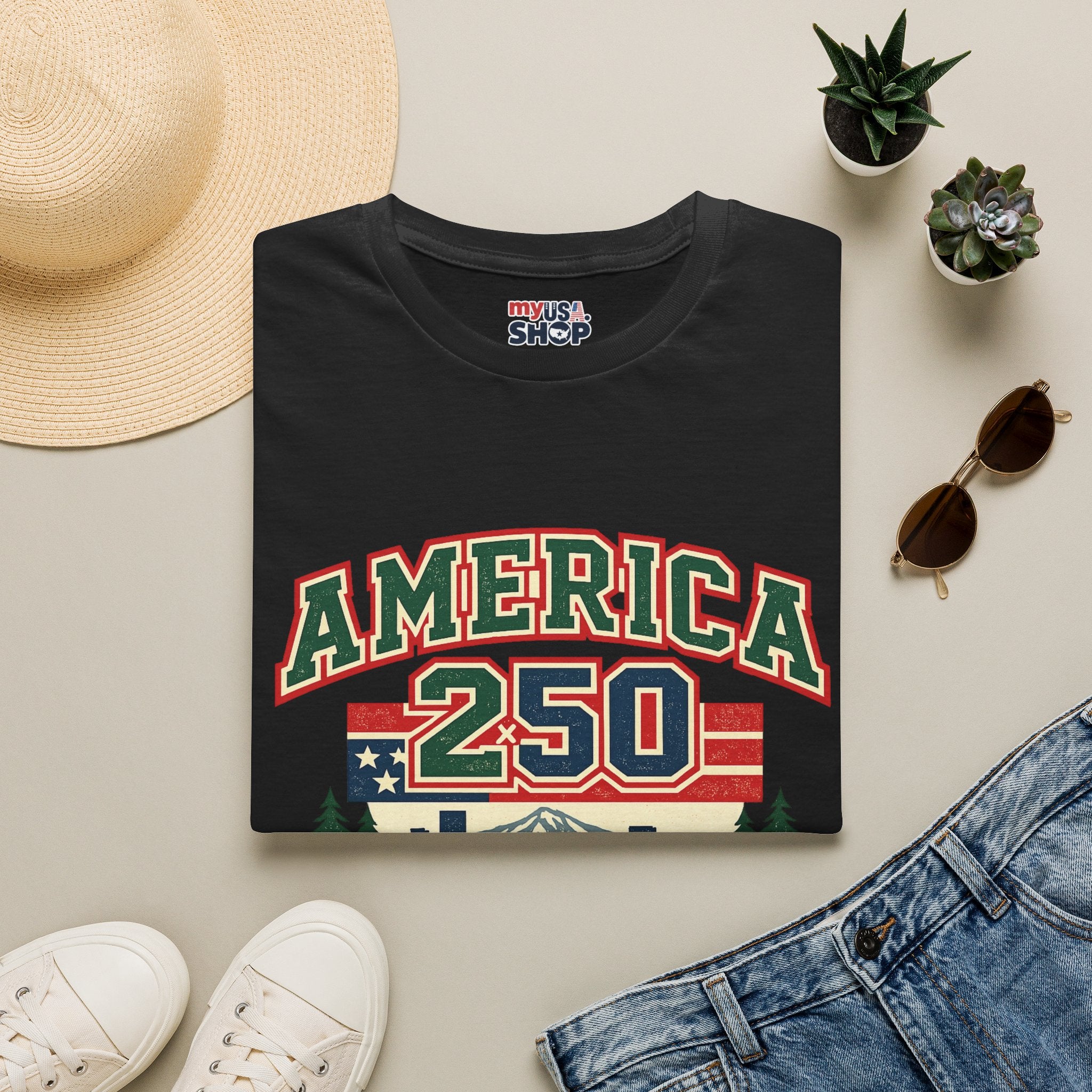 America 250 Shirt — Oregon Retro Collegiate Northwest Graphic Tee