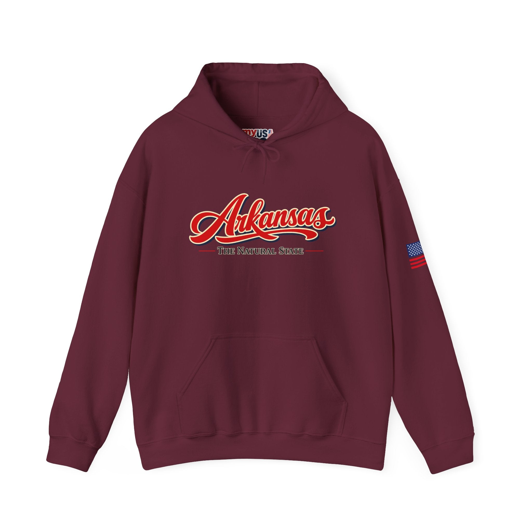 Arkansas The Natural State Heavy Blend Hooded Sweatshirt