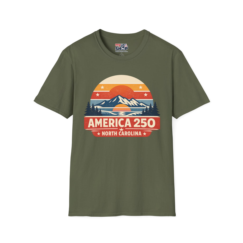 America 250 North Carolina - Mountain Sunset T-Shirt