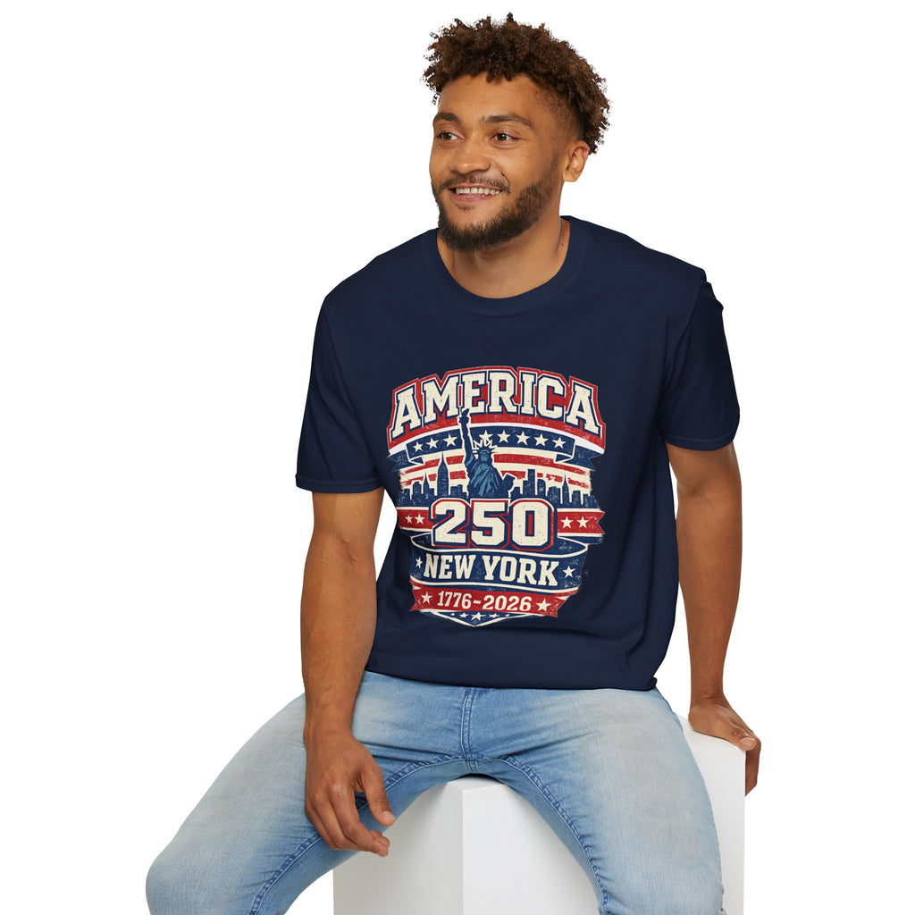 America 250 New York — 1776-2026 Patriotic Tee