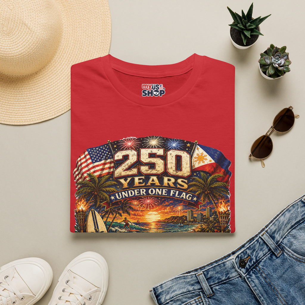 America 250 Years Under One Flag — USA & Philippines Patriotic