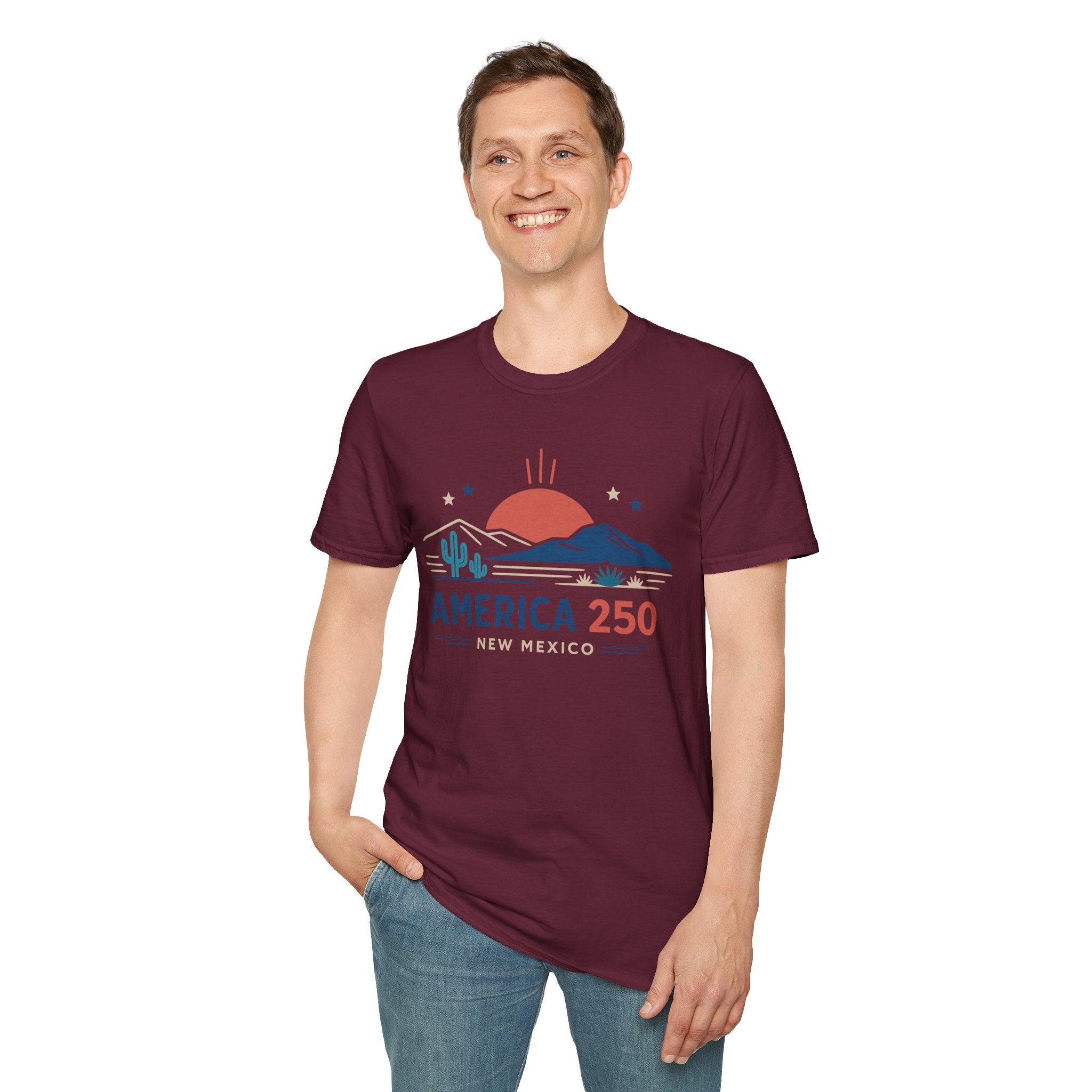 America 250 T-Shirt — New Mexico Desert Sunrise Graphic Tee