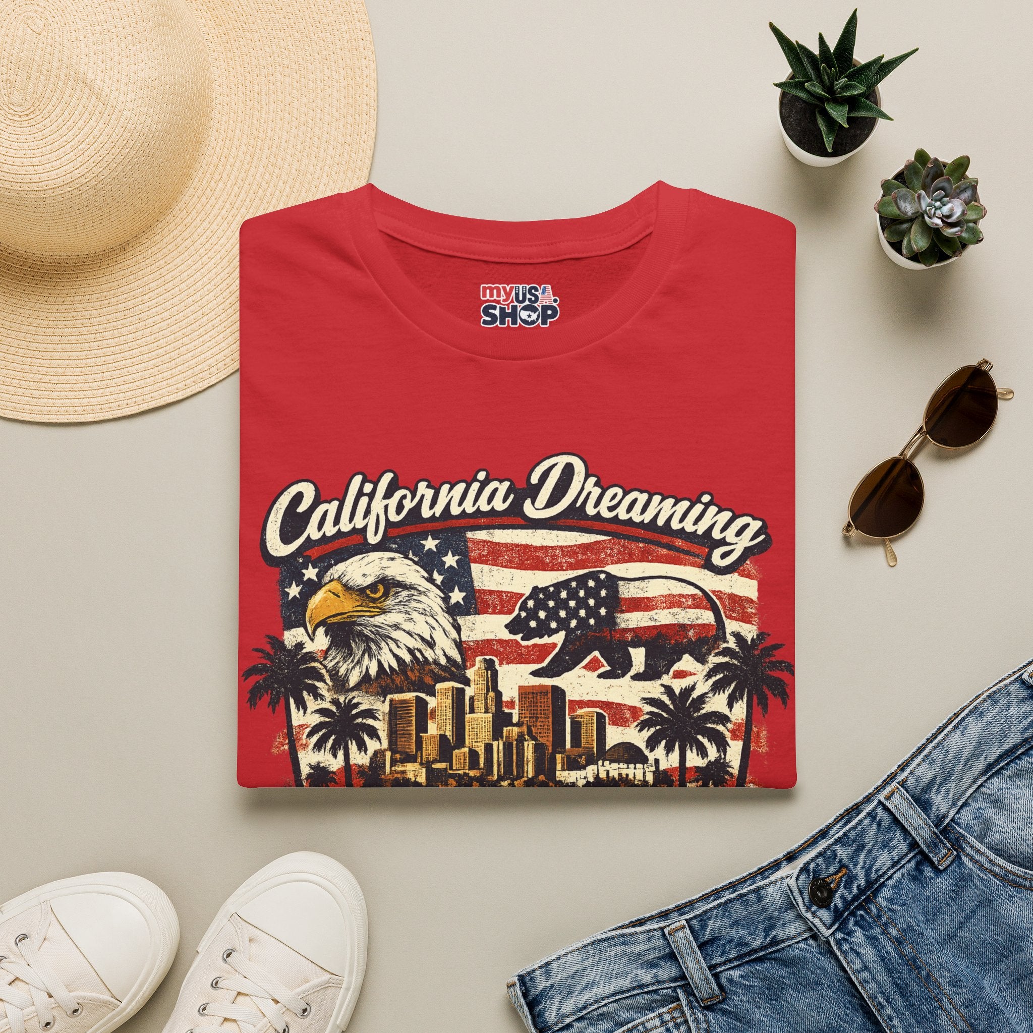 Los Angeles California Dreaming America 250 Tee