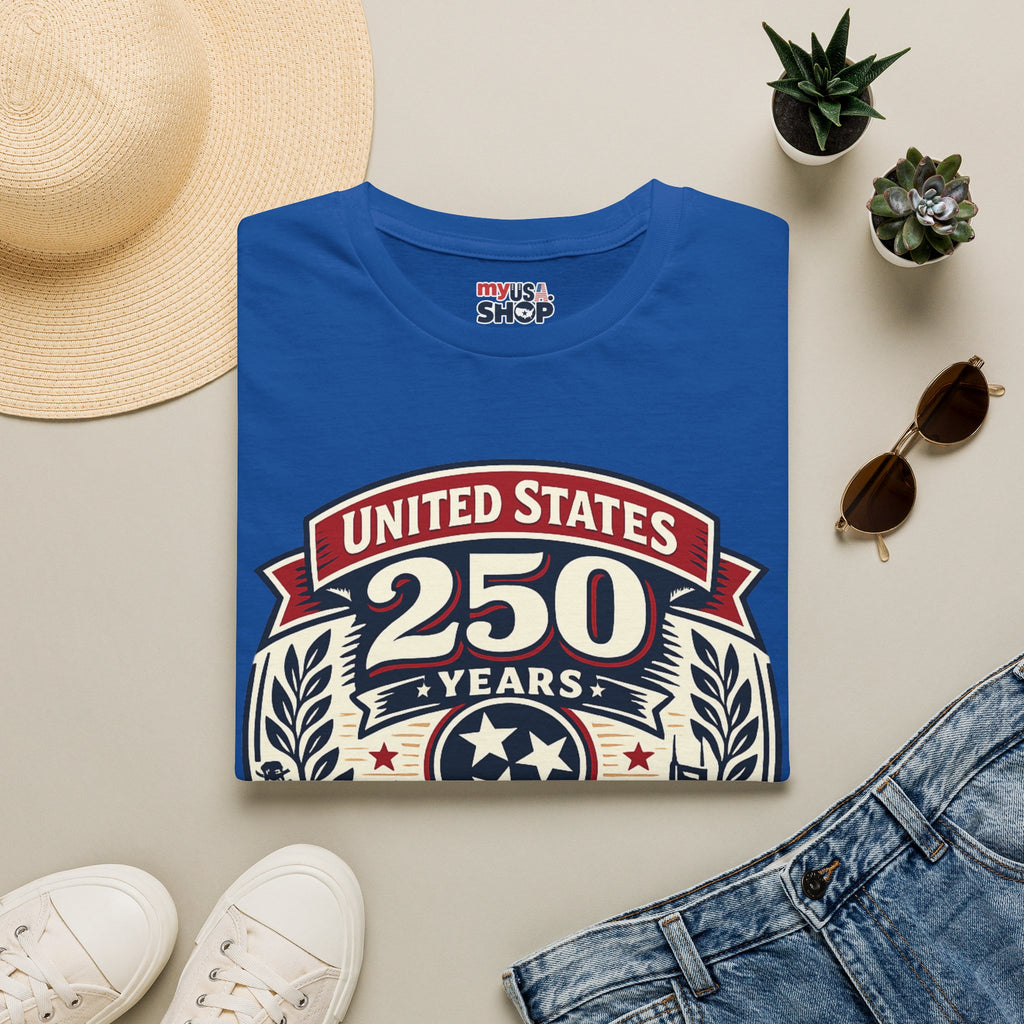 America 250 Tennessee T-Shirt — United States 250 Years Heritage Graphic Tee