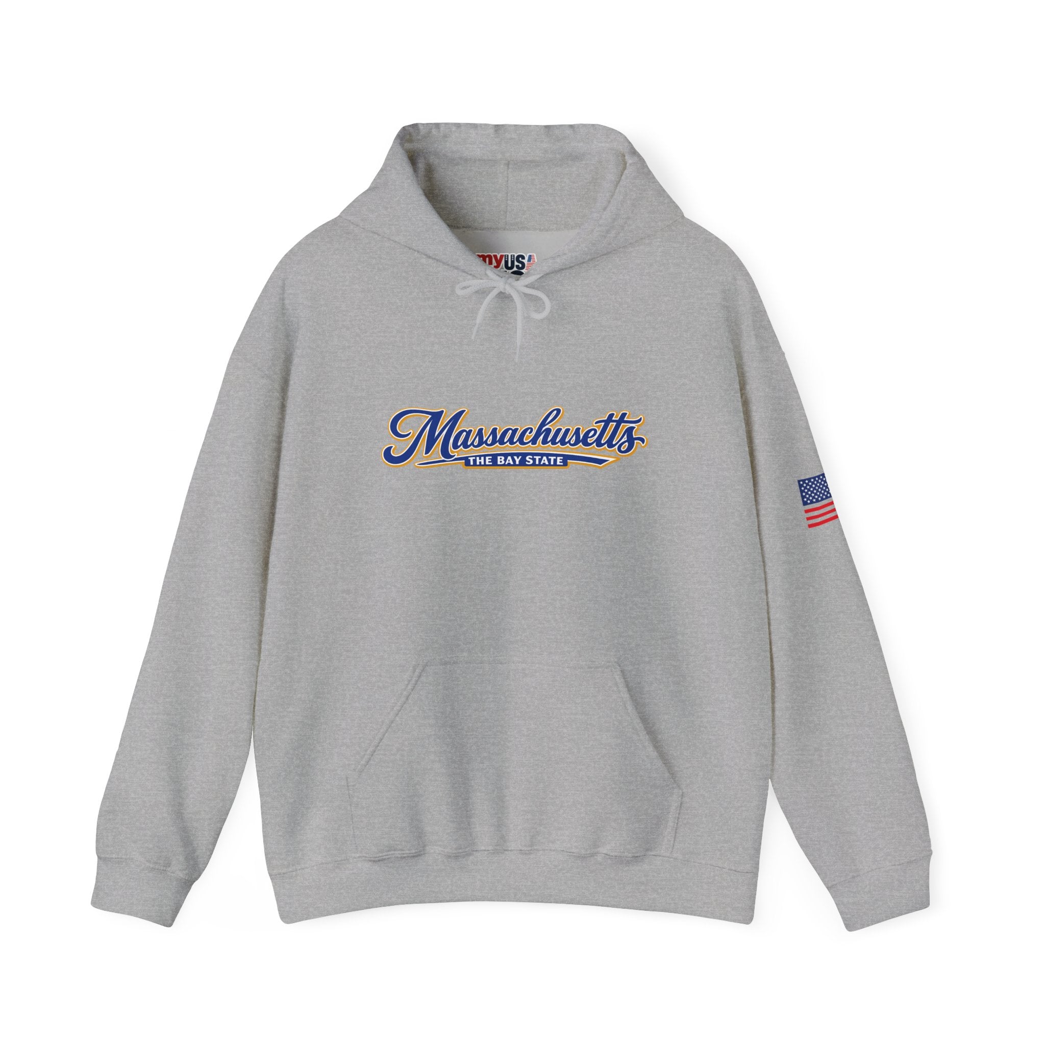Massachusetts The Bay State Heavy Blend Hooded Sweatshirt